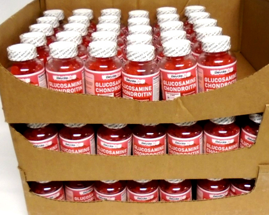 100 Bottles Glucosamine 1500mg W/Chondroitin Elderberry MSM 45 Servings/Btl 9/26