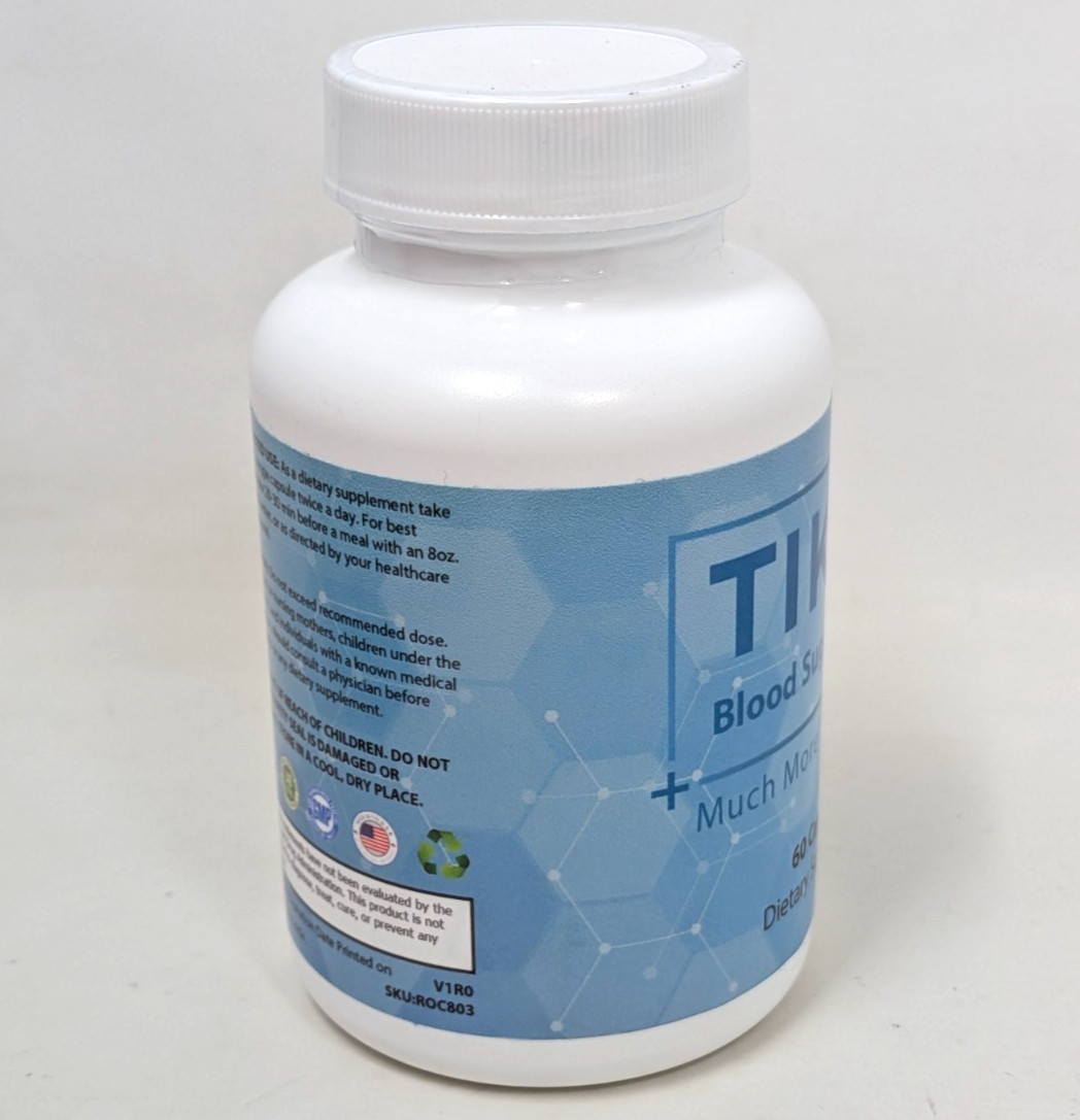 New Tikva Blood Sugar Support 60 Capsules Dietary Supplement Expires 04/2026