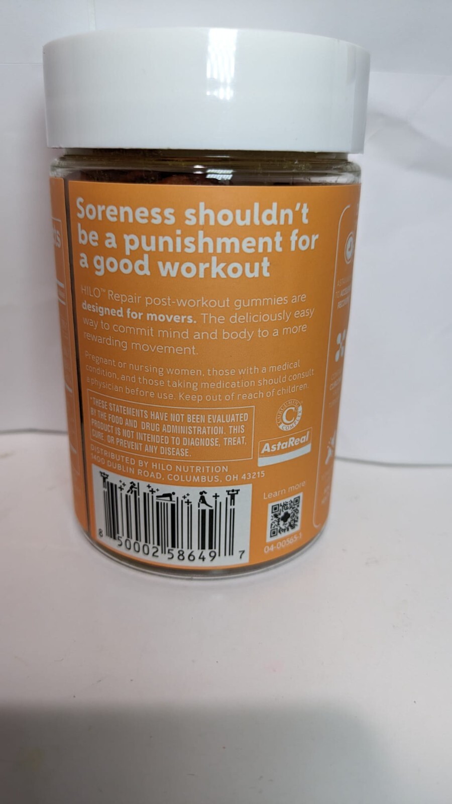 Hilo Repair Post-Workout 60 Gummies Exp ;7/24