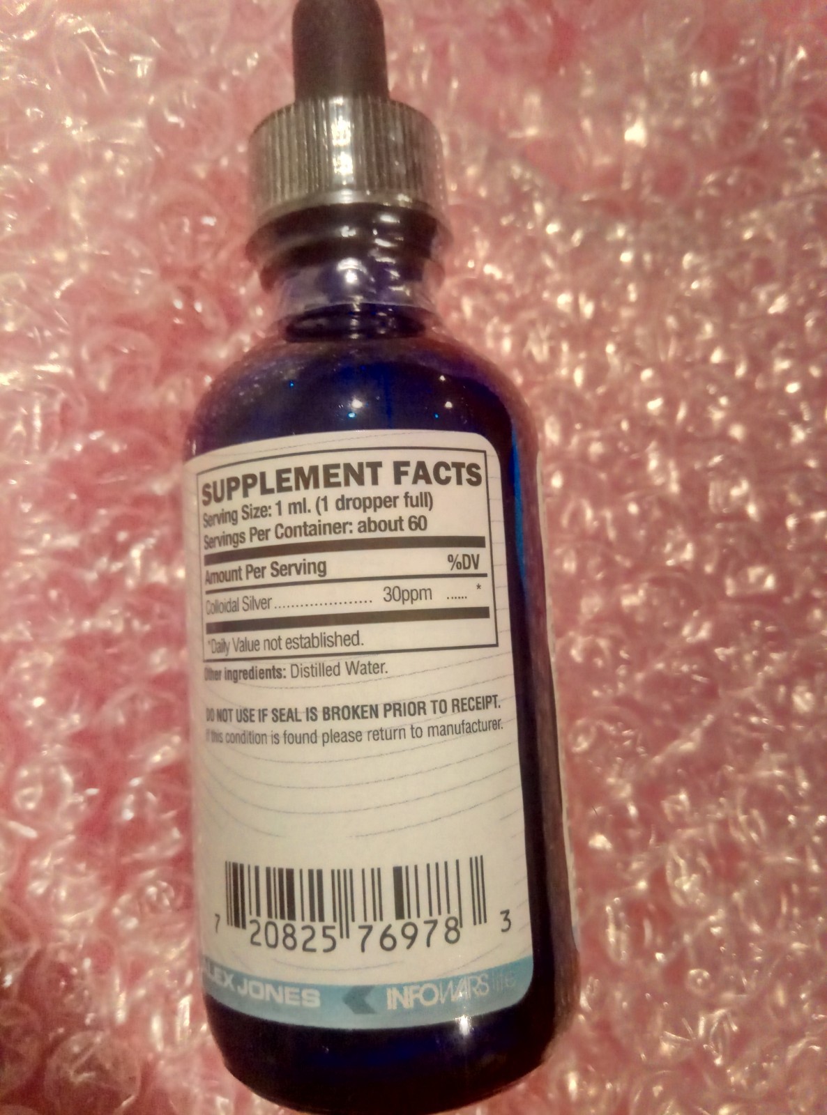 Infowars Life Silver Bullet Colloidal Silver Liquid General Wellness 2 fl oz