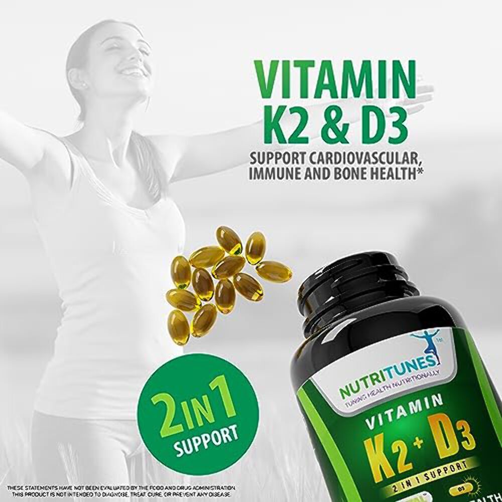 Vitamin K2 + D3 Soft Gels – Heart, Bone & Immune Health Support