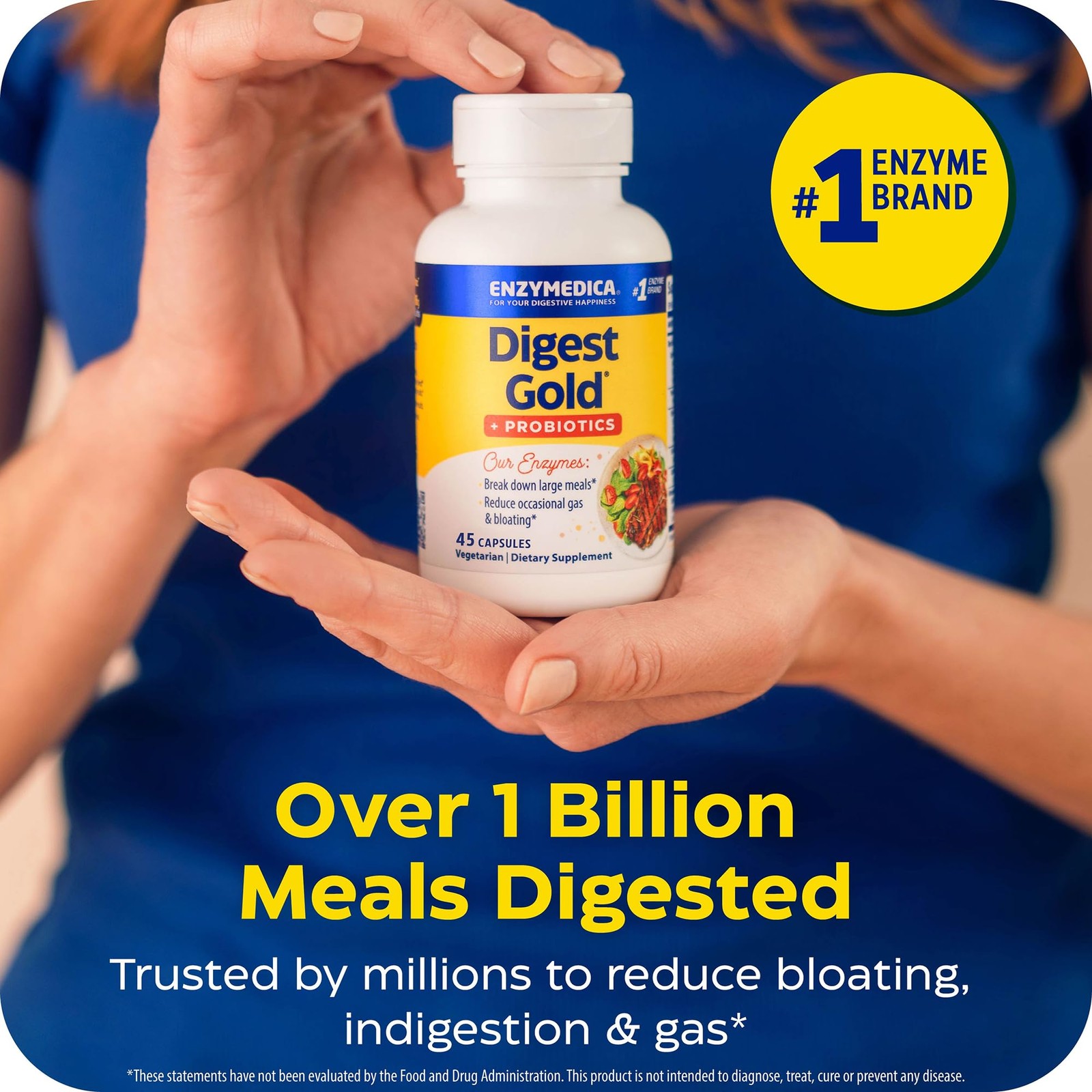 Enzymedica Digest Gold + Probiotics – 45 Count (Pack of 1), No Color