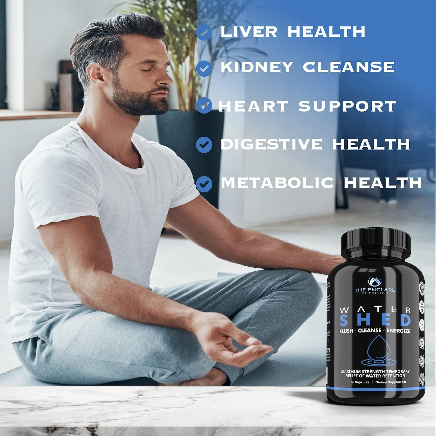 Water Pills Diuretic Water Retention, Liver Detox, Kidney Cleanse, Weight, Swell