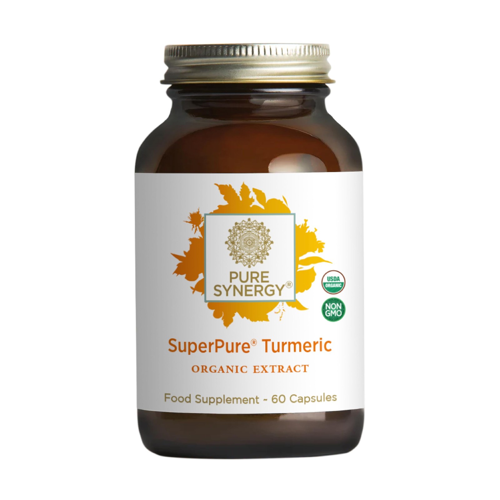 Pure Synergy SuperPure Turmeric Extract | 60 Count (Pack of 1), No Color