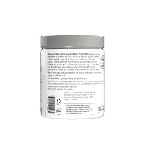 Bluebonnet Collagen Powder Grass Fed Type 1&3 6.9oz