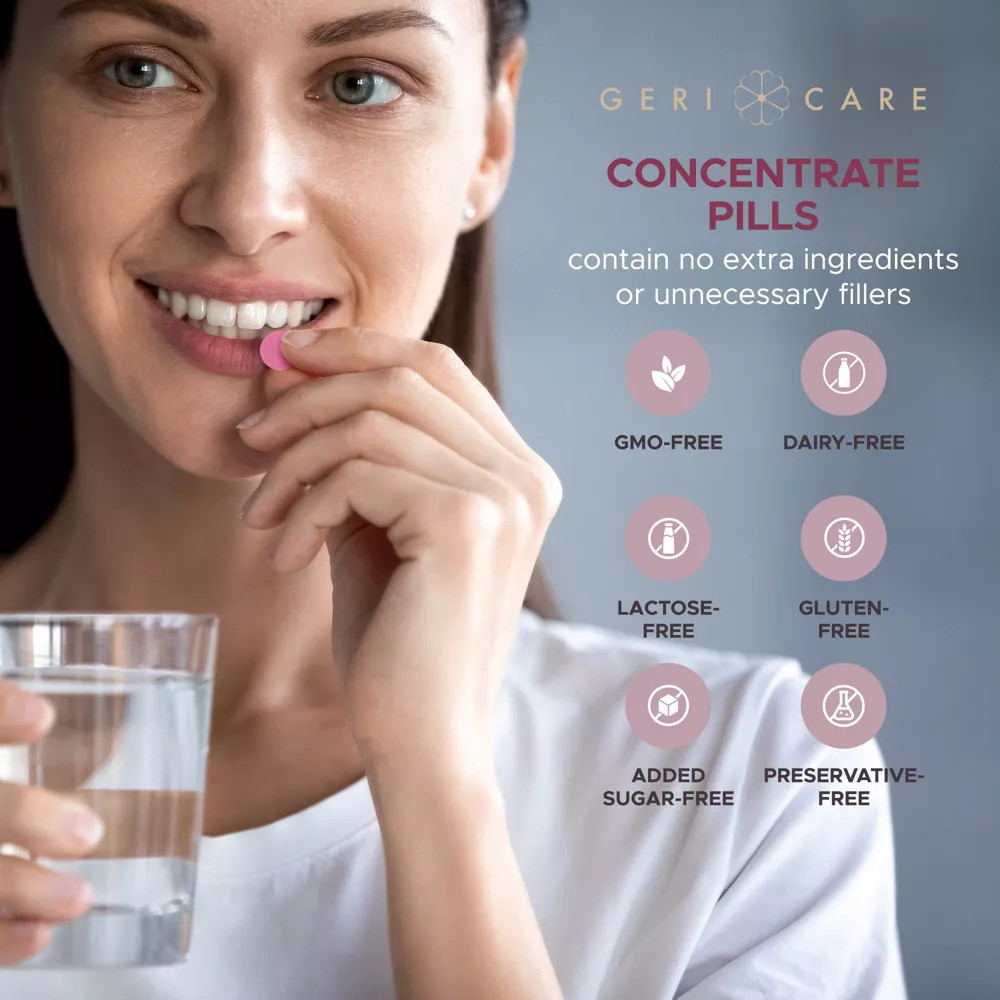 Geri-Care Cranberry Extract Dietary Supplement Tablets 450mg Strength 100 Ct 3PK