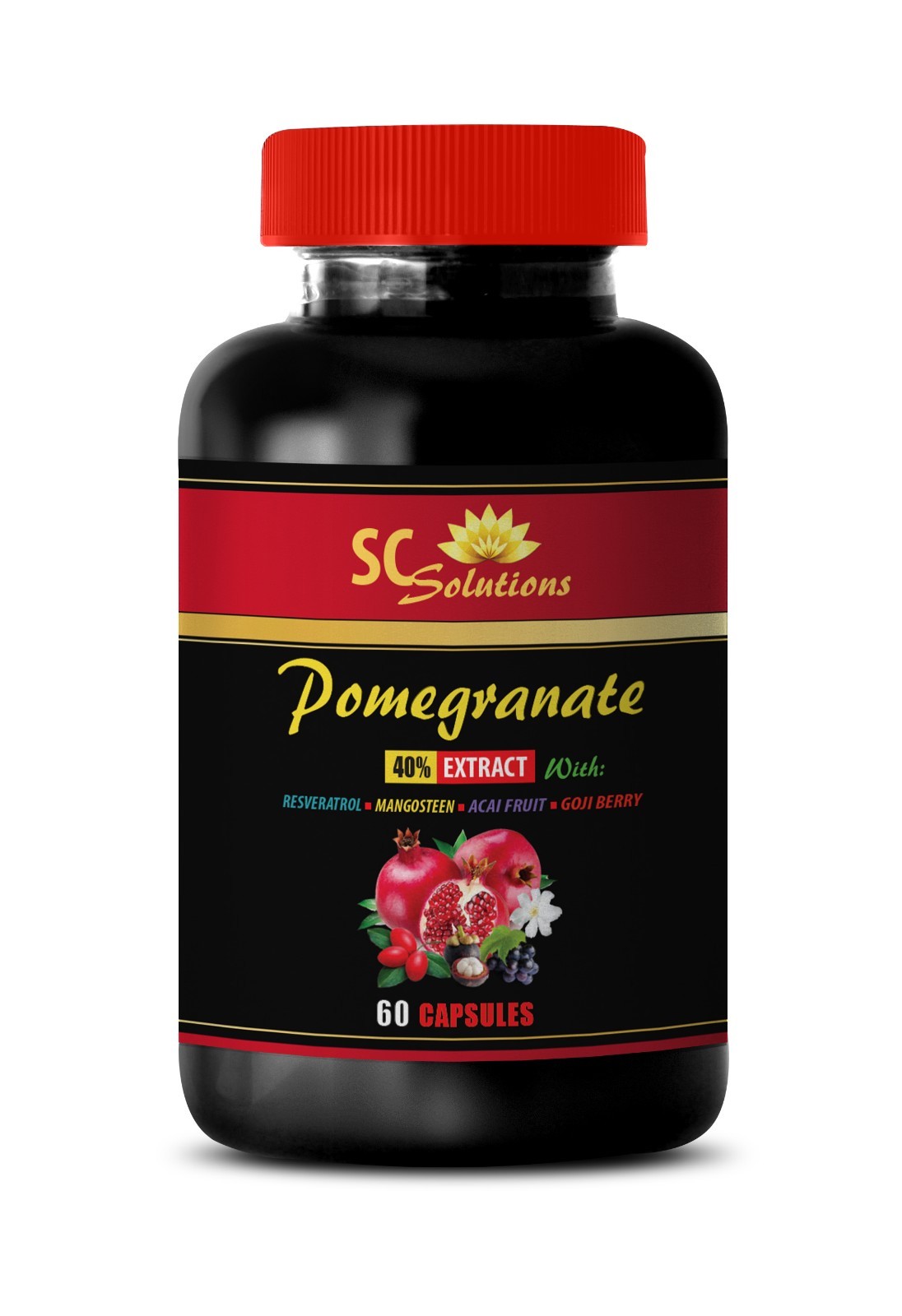 natural antioxidant – Pomegranate 40% Extract – lower cholesterol levels 1B