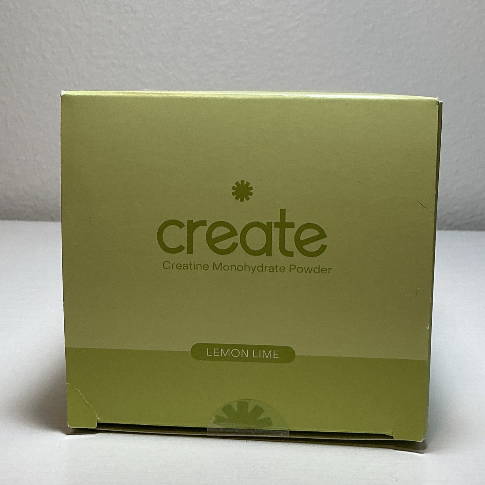 Create Creatine Monohydrate Powder Lemon Lime 30 Stick Packs Non-GMO Gluten-Free