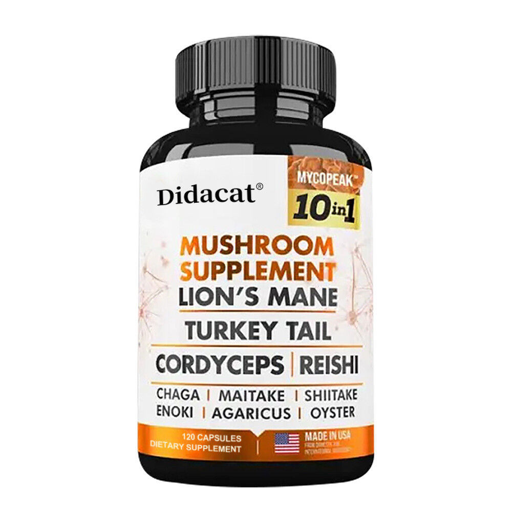 Mushroom Complex 11500mg w/ Lions Mane Turkey Tail Cordyceps Reishi Chaga