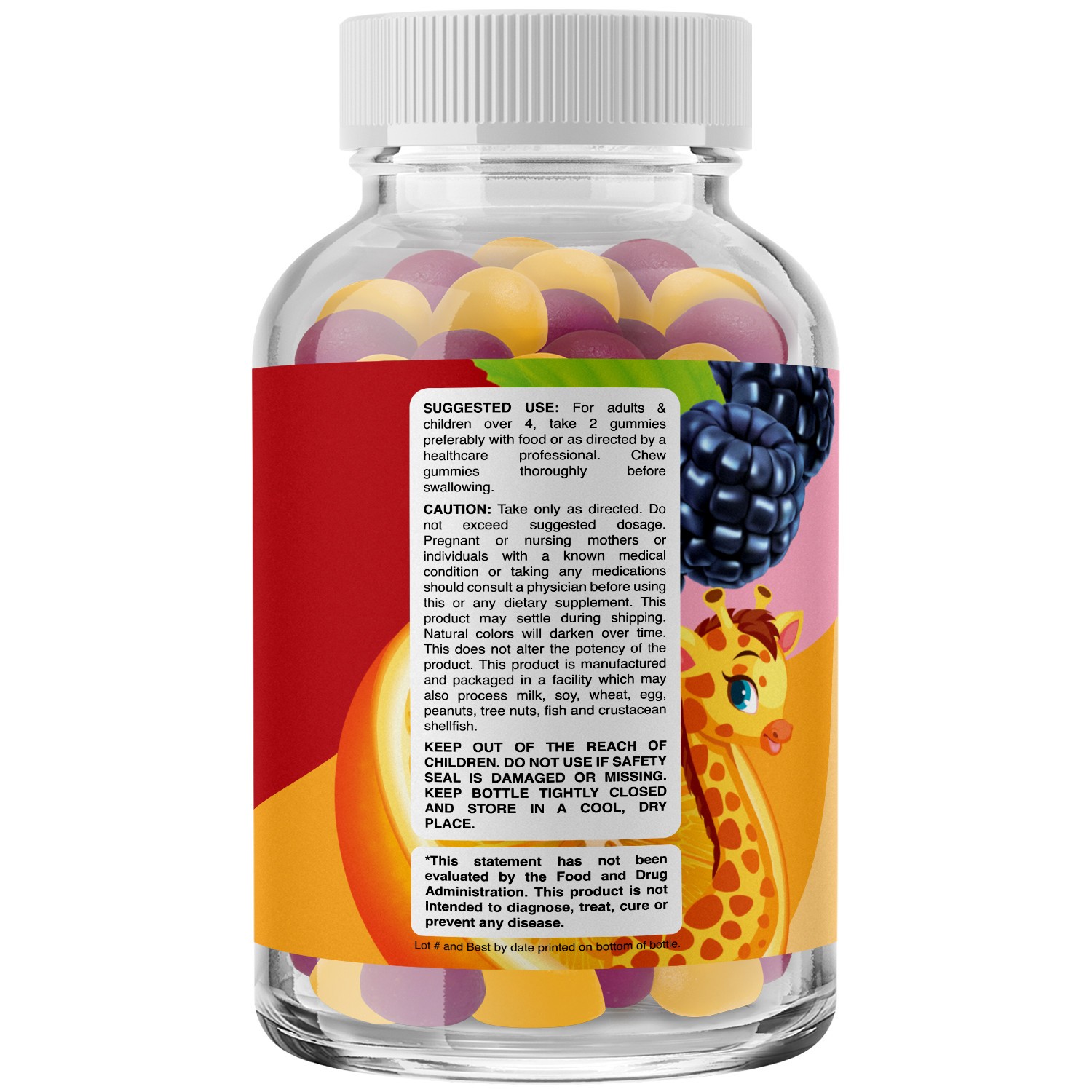 Natural Prebiotic Fiber Gummies for Kids – Chicory Root Fiber Vitamins