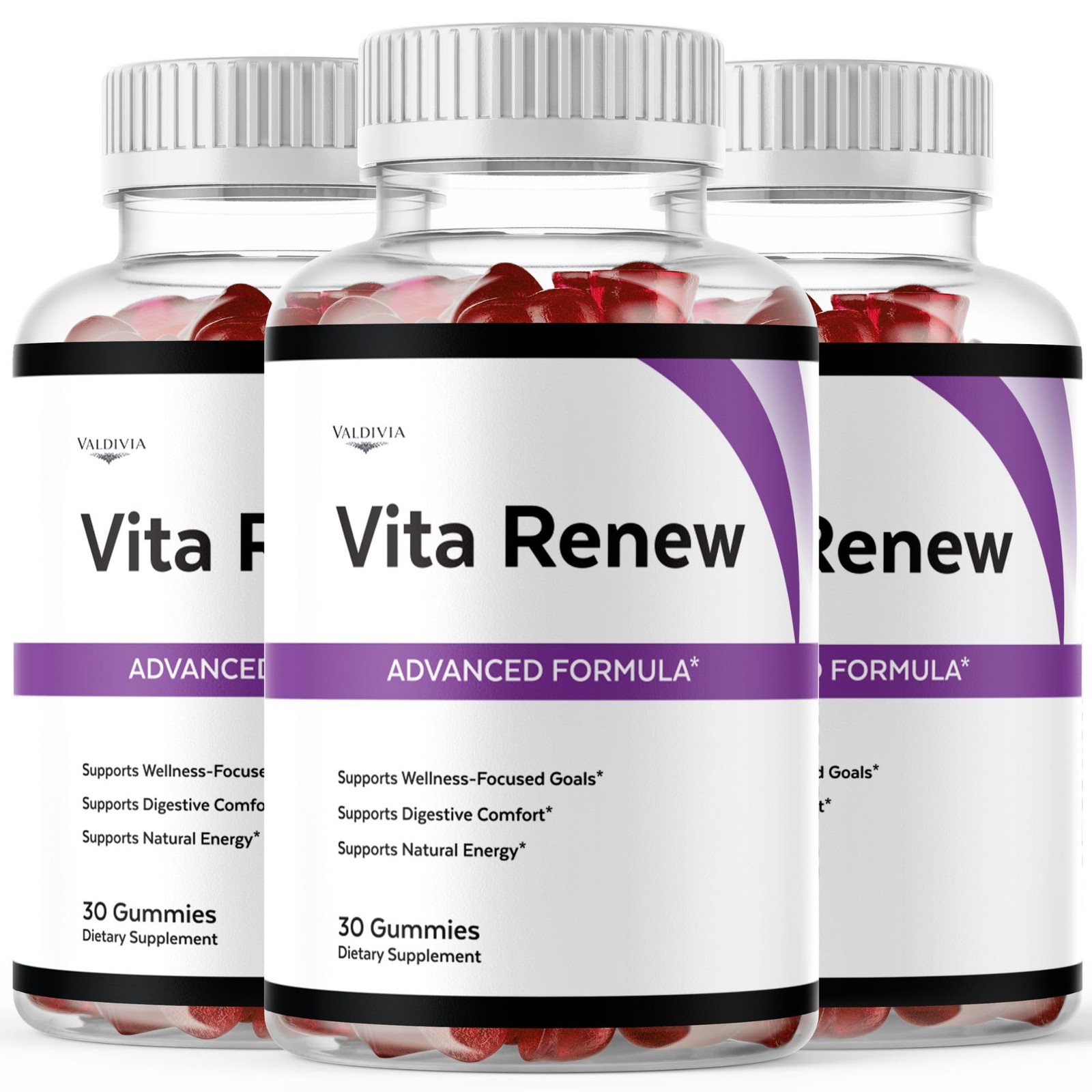 VitaRenew Daily Wellness Supplement Capsules Energy Immune 3 Pack 90Gt