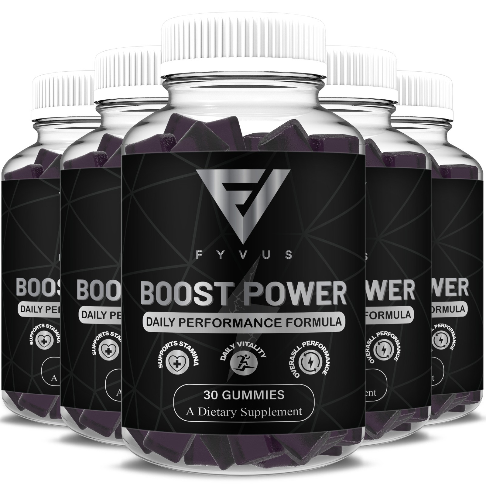 (5 Pack) Boost Power Gummies, Boost Power Male Performance Gummy (150 Gummies)