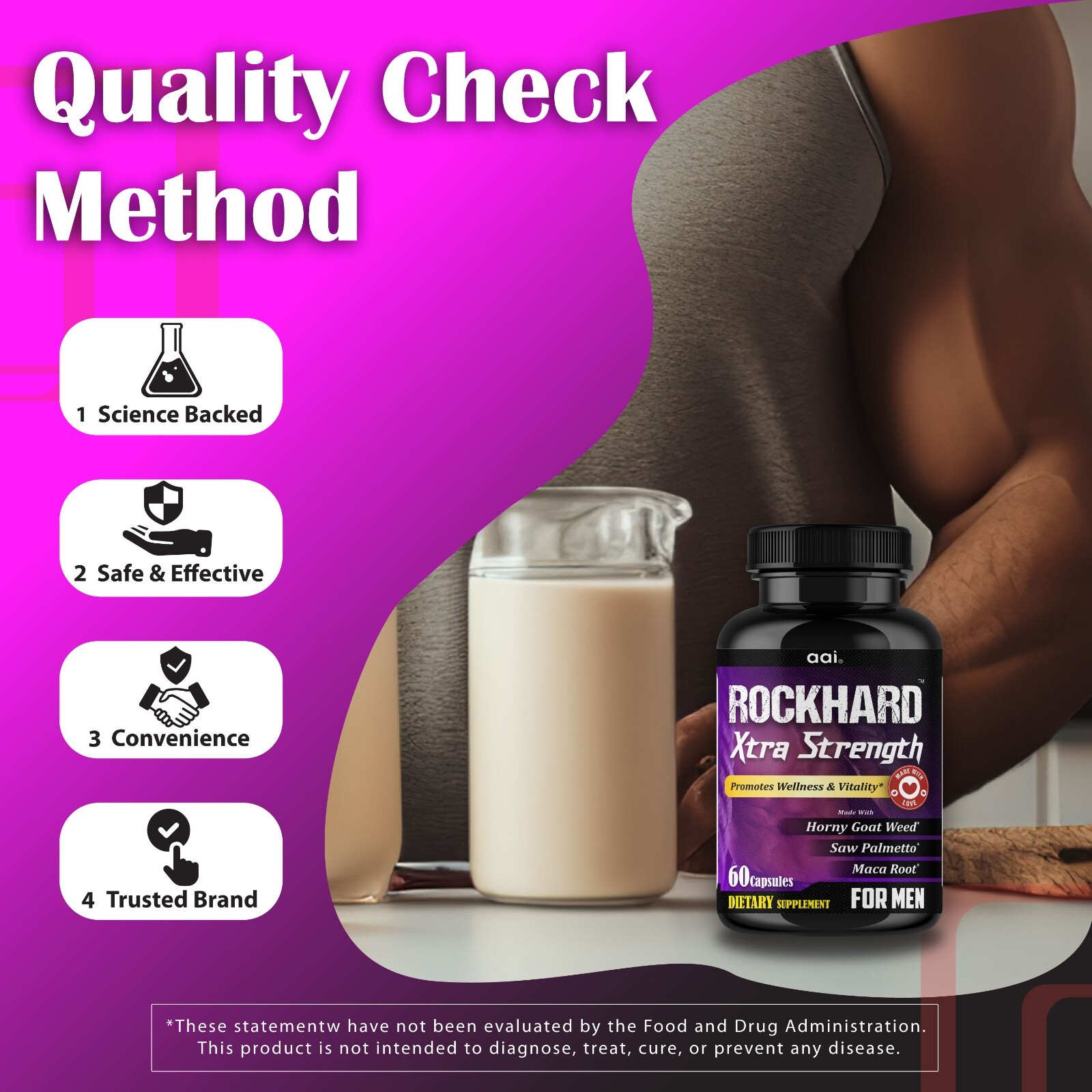 Ultimate Male Performance Booster, Performance Strength Energy Pill for Men- 60C