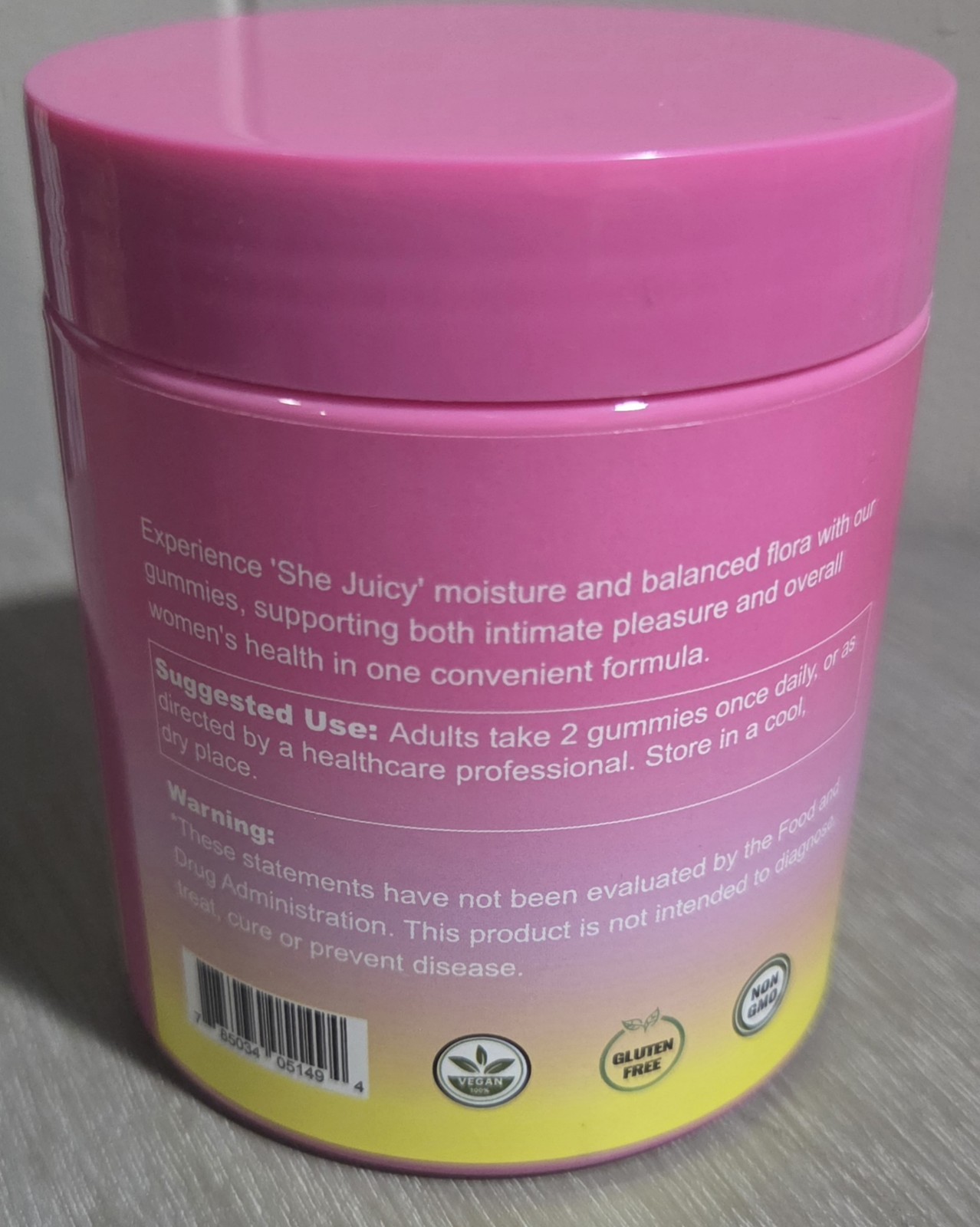 Leefar Women’s Probiotic + Slippery Elm Gummies Vegan 60ct Pineapple Exp 09/2027