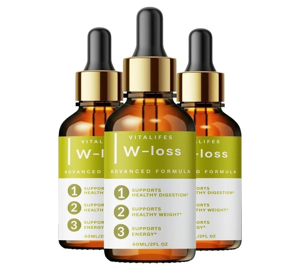 3 Pack – W-Loss Drops for Weight Loss, Burning Excess Fat & Boosting Energy