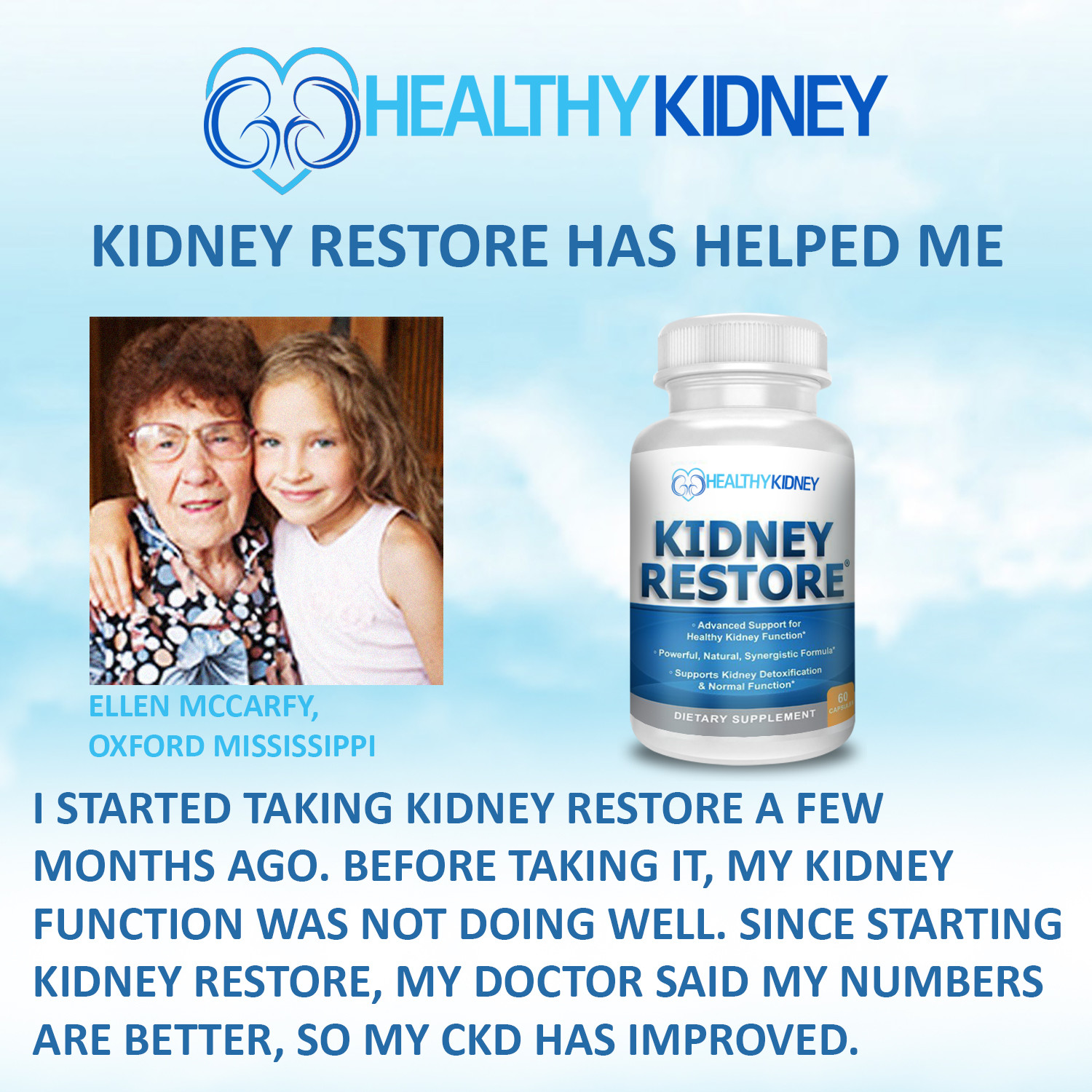 Kidney Cleanse Restore Supplement Function Creatinine Health Renal Detox 2 Pack