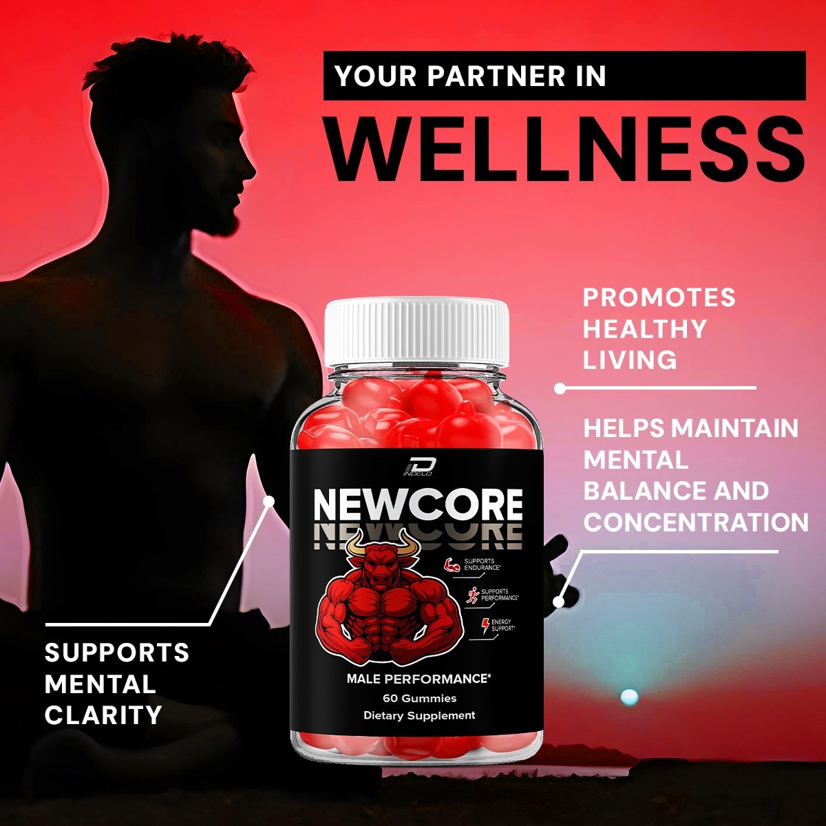 (1 Pack) Newcore Gummies for Men – New Core Male Gummy All-Natural Reviews