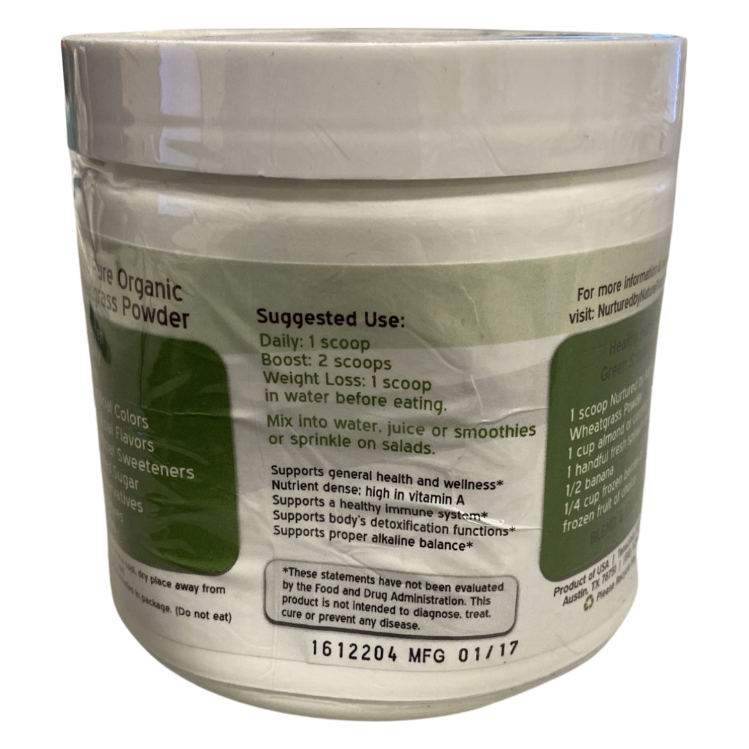 Premium Organic Wheatgrass Powder USA Grown-Pure Whole Leaf Superfood-5.3Oz