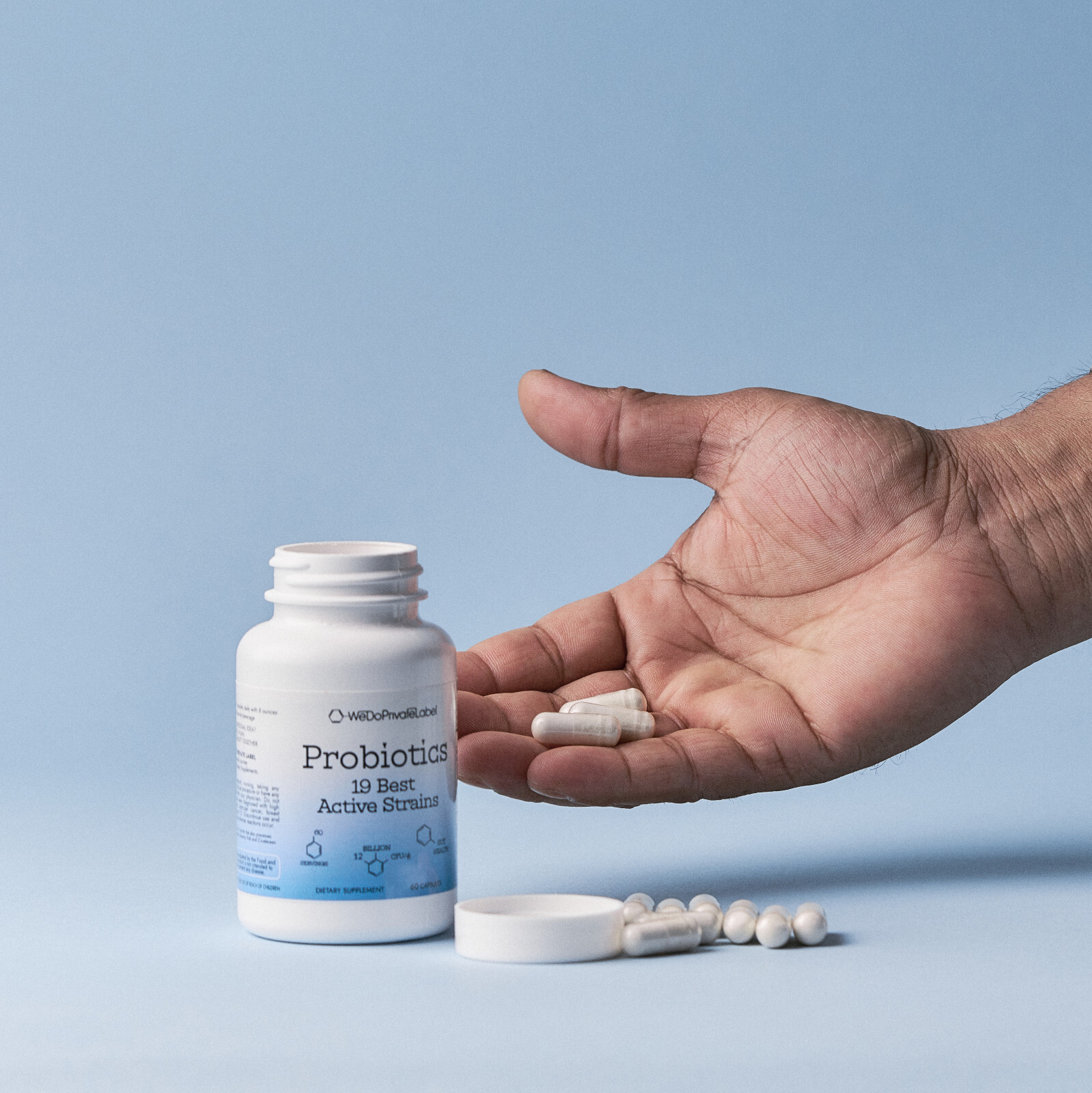 Probiotics – Capsule, 19 Best Active Strains, 60 Capsules.
