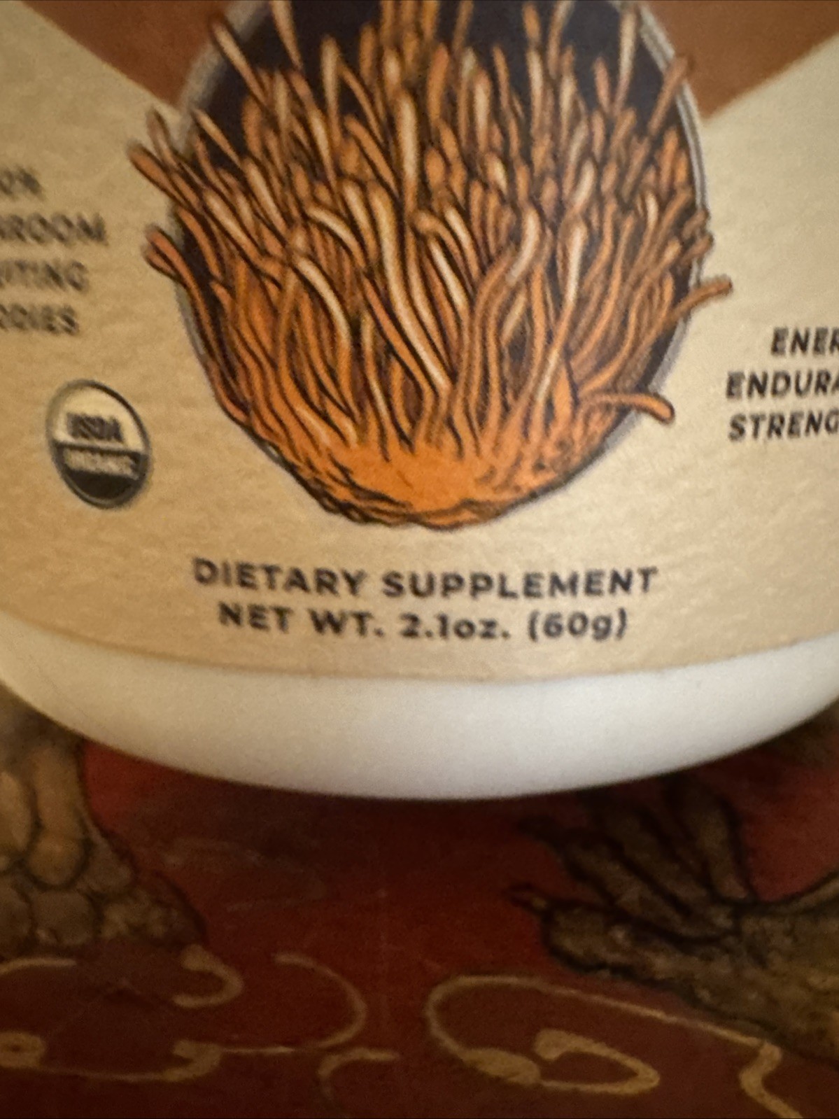 Naturealm Cordyceps Mushroom Extract Powder, Dietary Supplement, 2.1oz