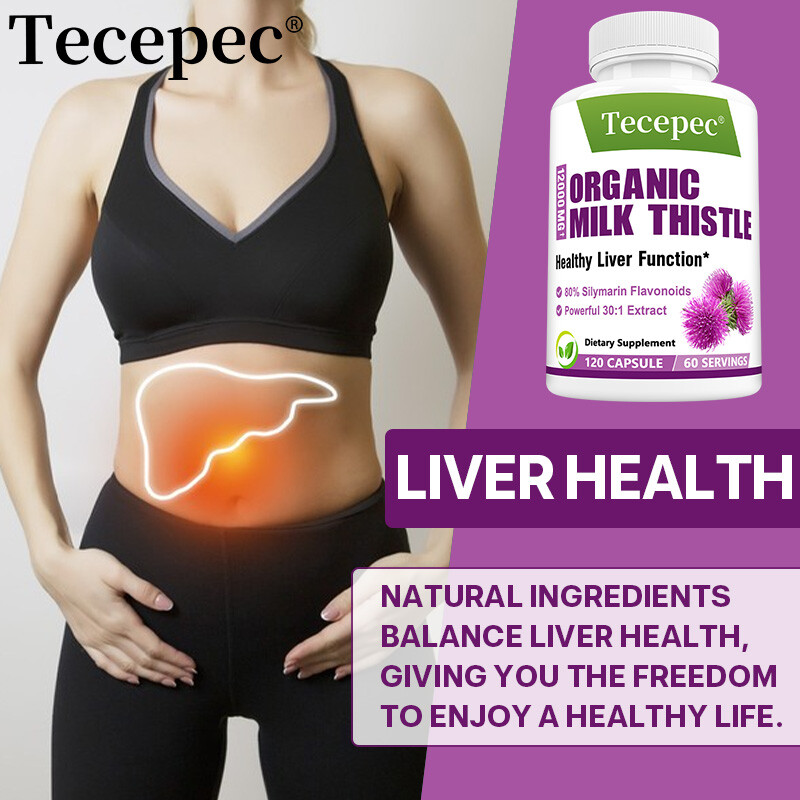 Organic Milk Thistle – 12,000mg Strength / Supports Liver Cleanse and Detox