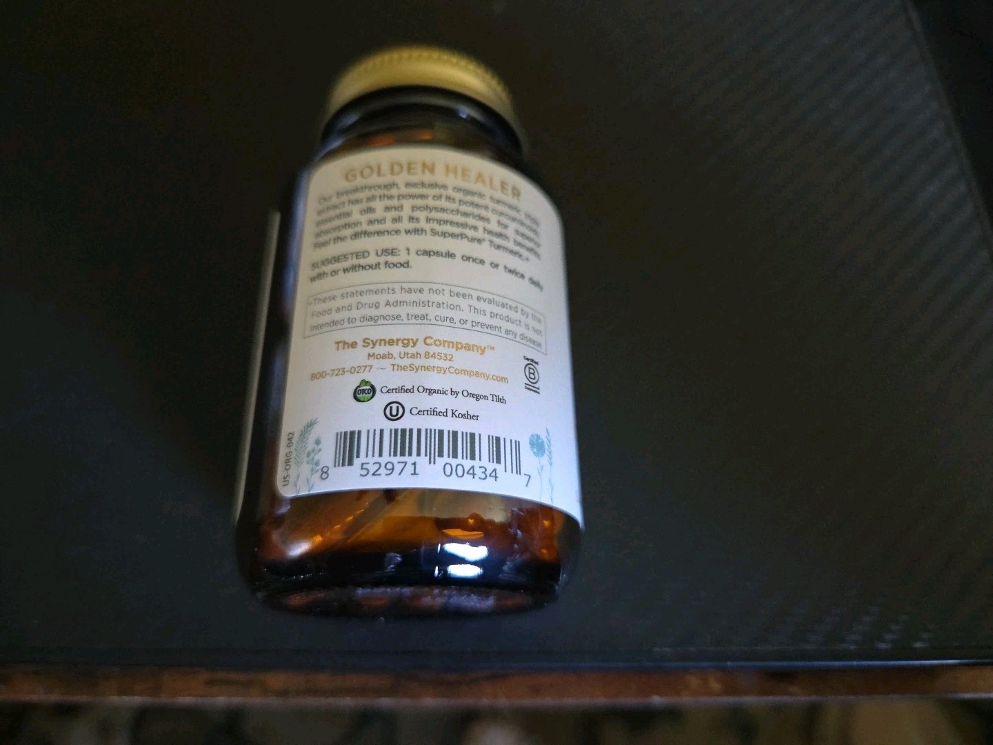 NEW – PURE SYNERGY SuperPure Turmeric (60) capsules EXPIRATION 01/2028