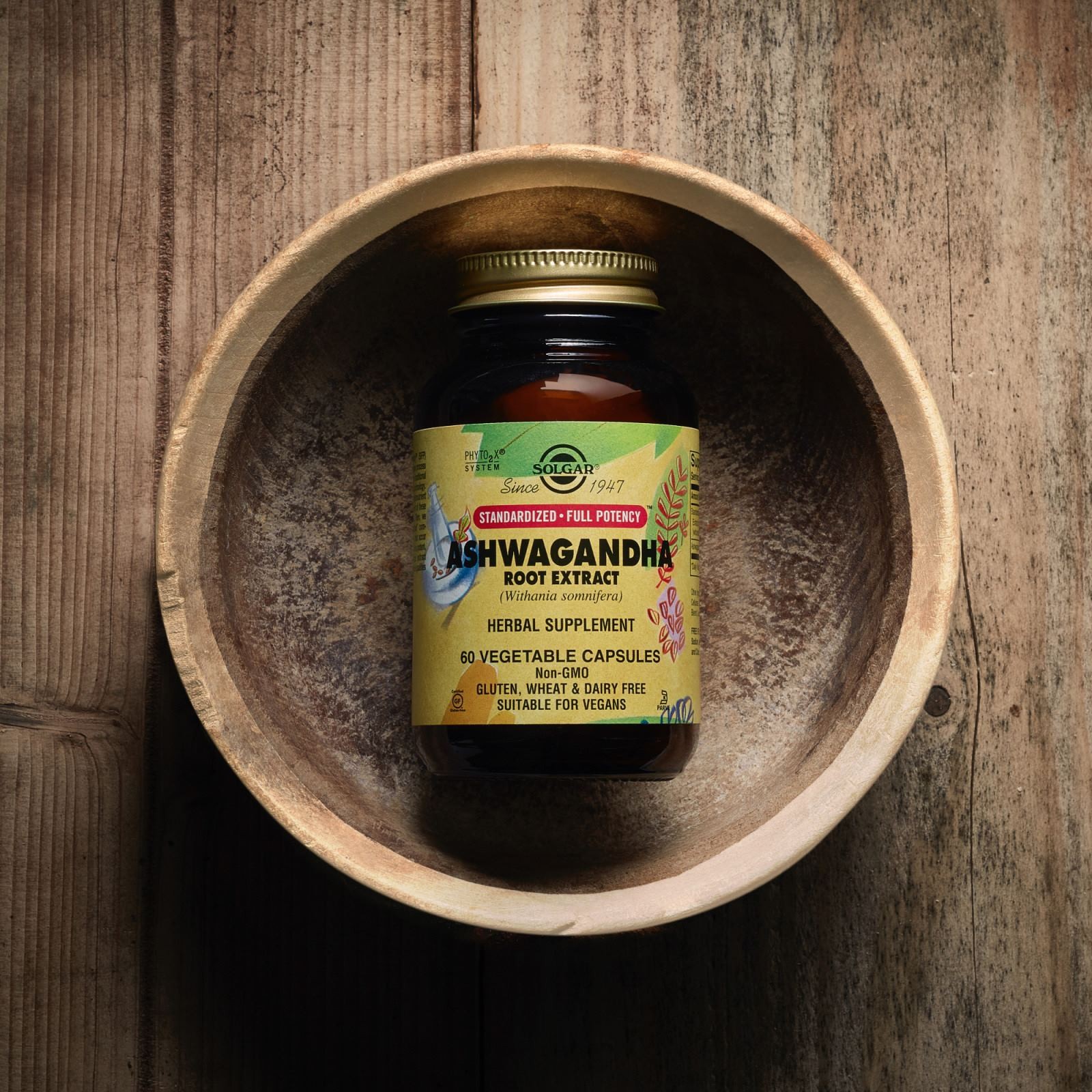 Solgar SFP Ashwagandha Root 60 Veg Capsules, Immune Support, High Herb Quality