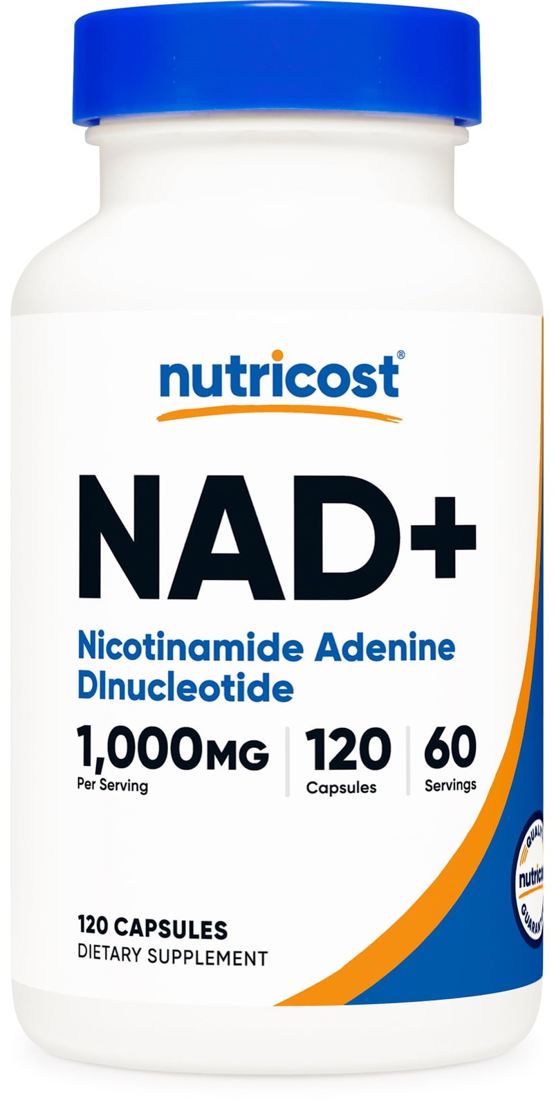 Nutricost NAD+ Supplement 1,000mg per Serving,120 120 Count (Pack of 1)