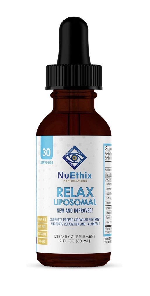 NuEthix Formulations Relax Liposomal Relaxation Calmness Circulation Support 2oz