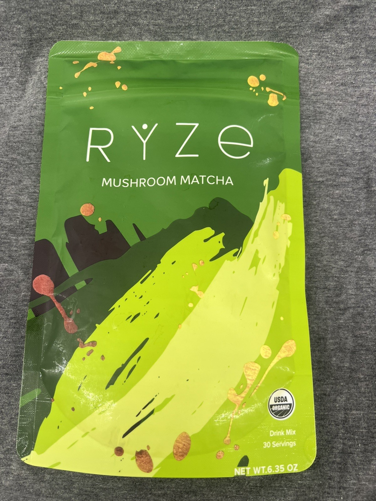Ryze Organic Mushroom Matcha – 30 Servings Sealed Exp 6/17/27