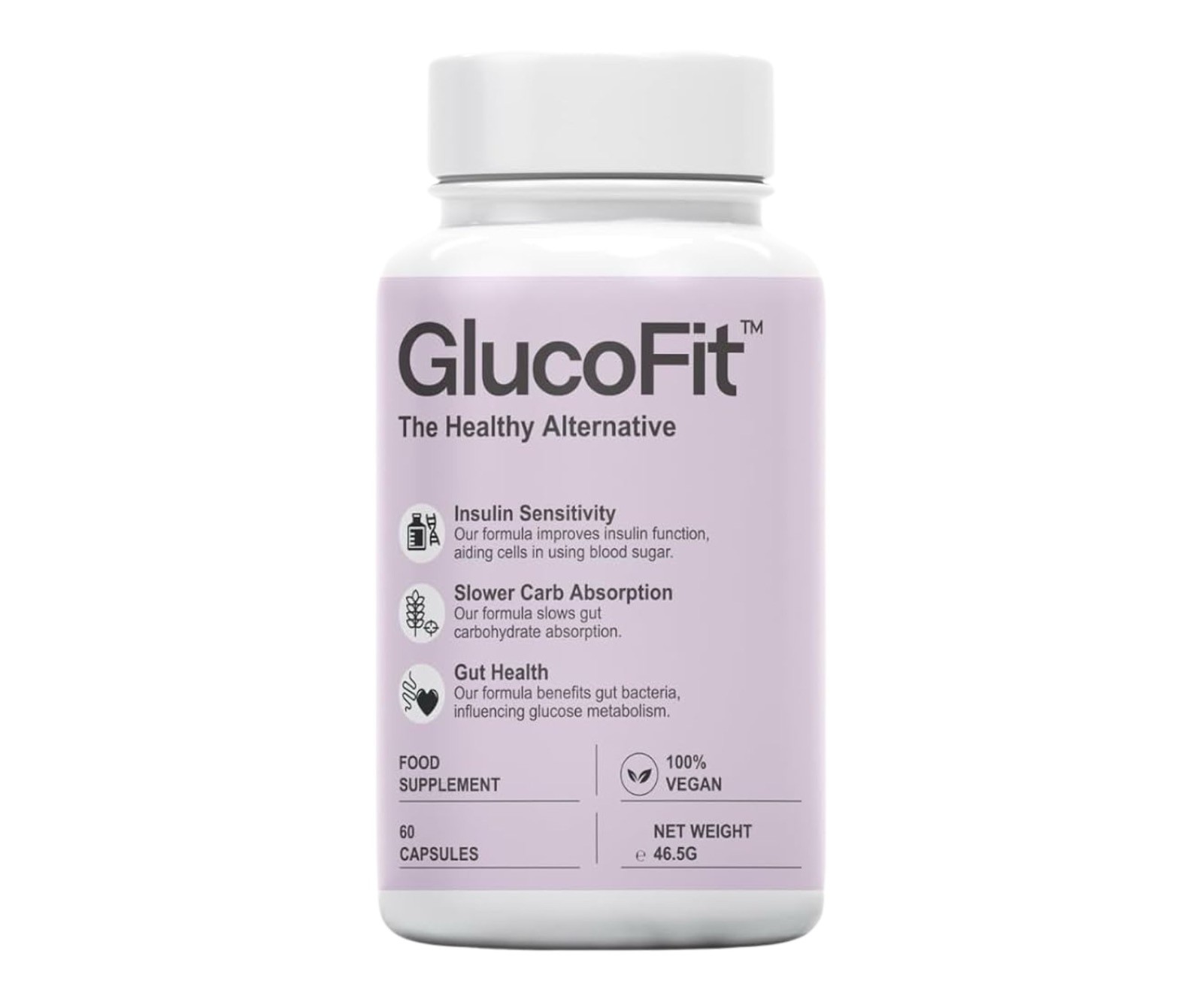 Glucofit 60 Capsules – Dietary Supplement with Plant Extracts.