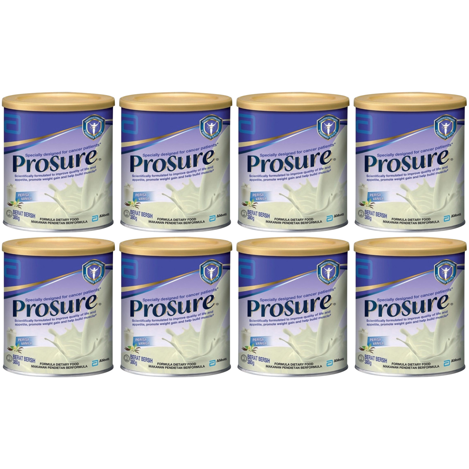 8x Abbott Pro sure Milk High Protein Prebiotic & EPA 380g Free Express Shipping