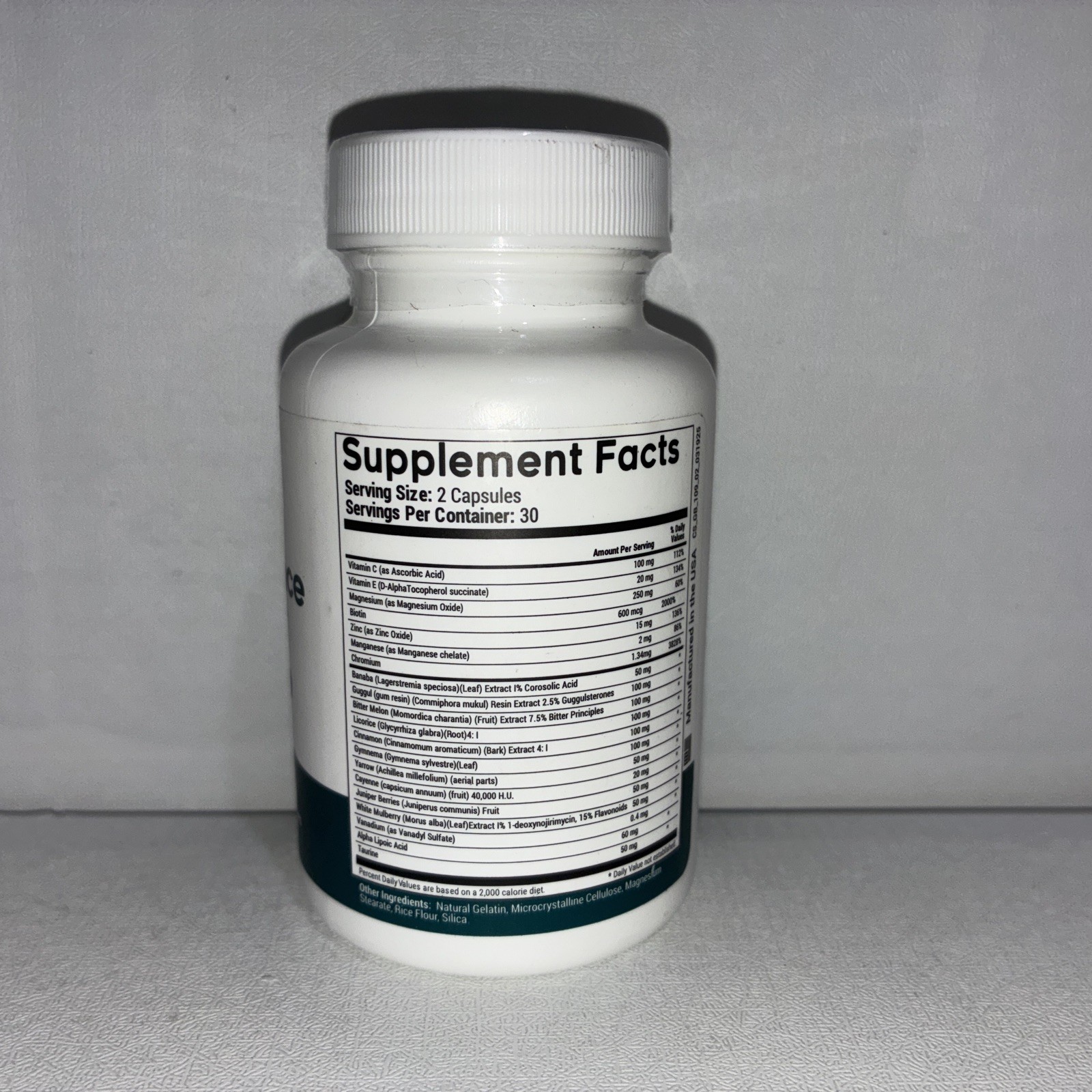 Gluco Balance Capsules Supplement Supports Blood Sugar Levels/ Exp 11/2027