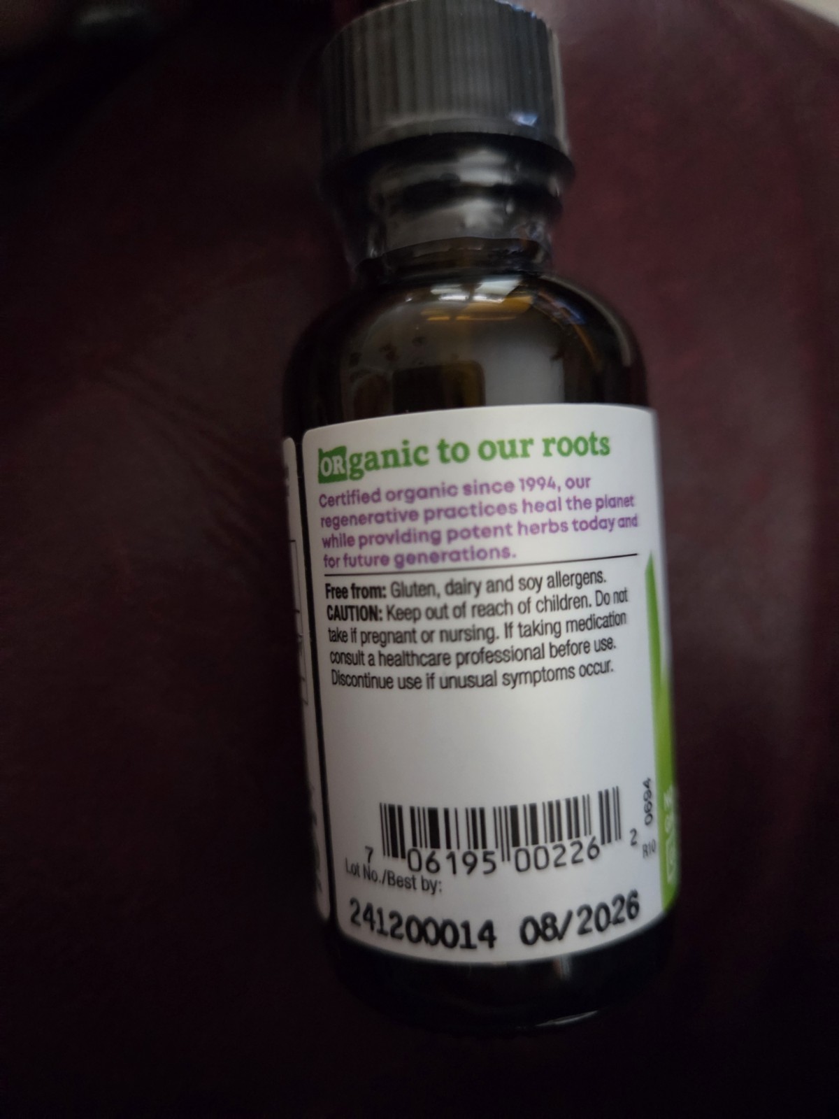 Wild HARVEST Liquid Tumeric Extract 1fl oz EXP.08/2026 30 Servings New Sealed
