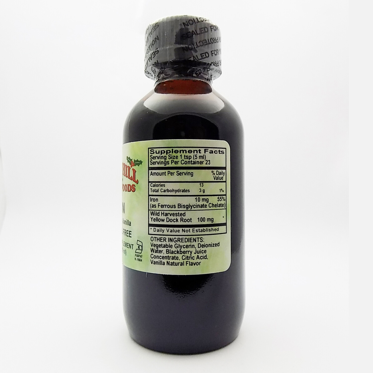 Holly Hill Health Foods, Liquid Iron Alcohol Free, Blackberry Vanilla, 4 Ounces