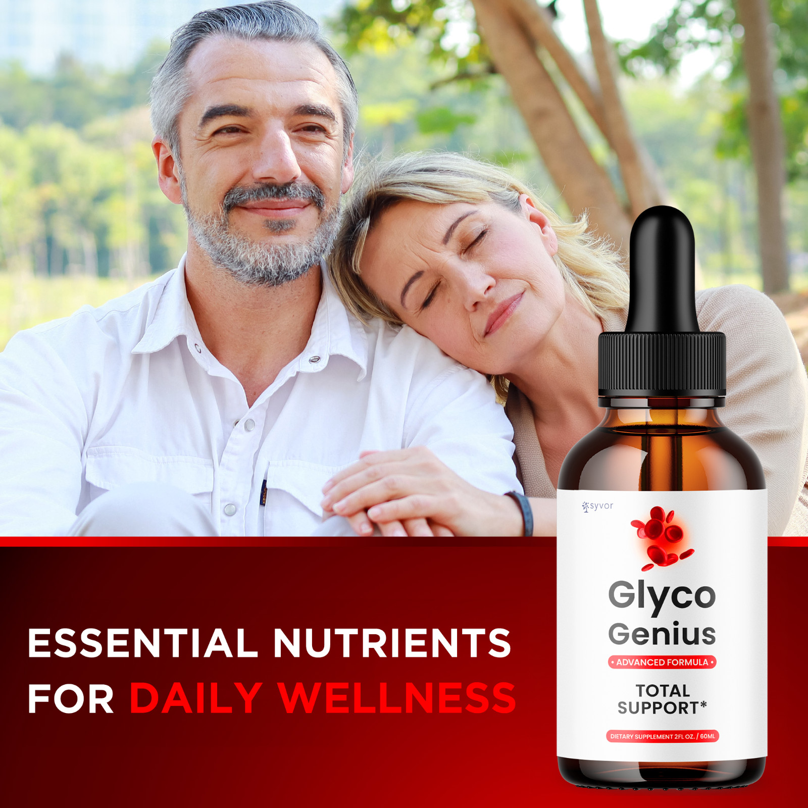 (1 Pack) Glyco Genius Blood Support Drops Advanced Vitamin Supplement 2ML