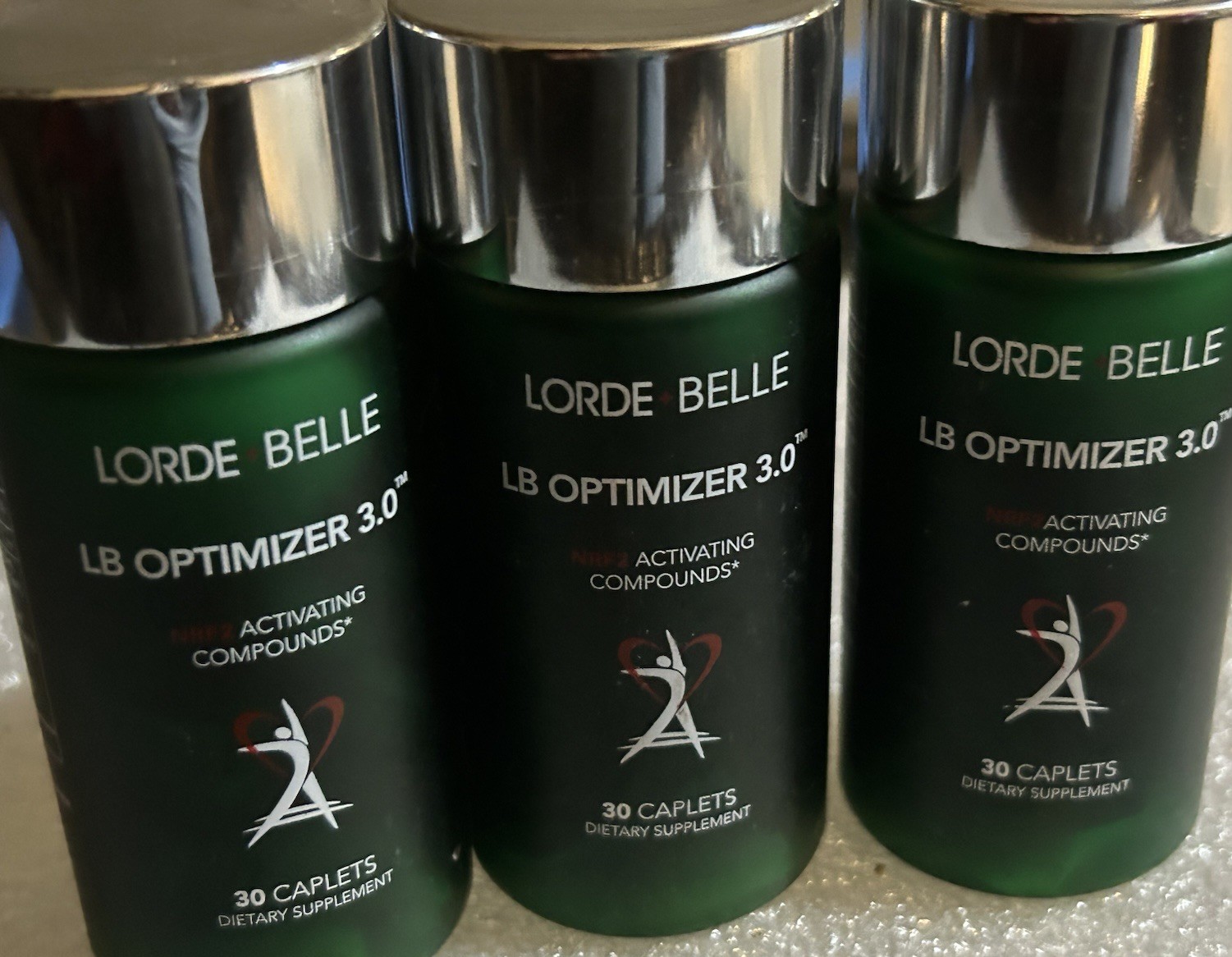 3X Lorde Belle LB Optimizer 3.0 Caplets 30ct Exp 02/2027 Activating Compounds