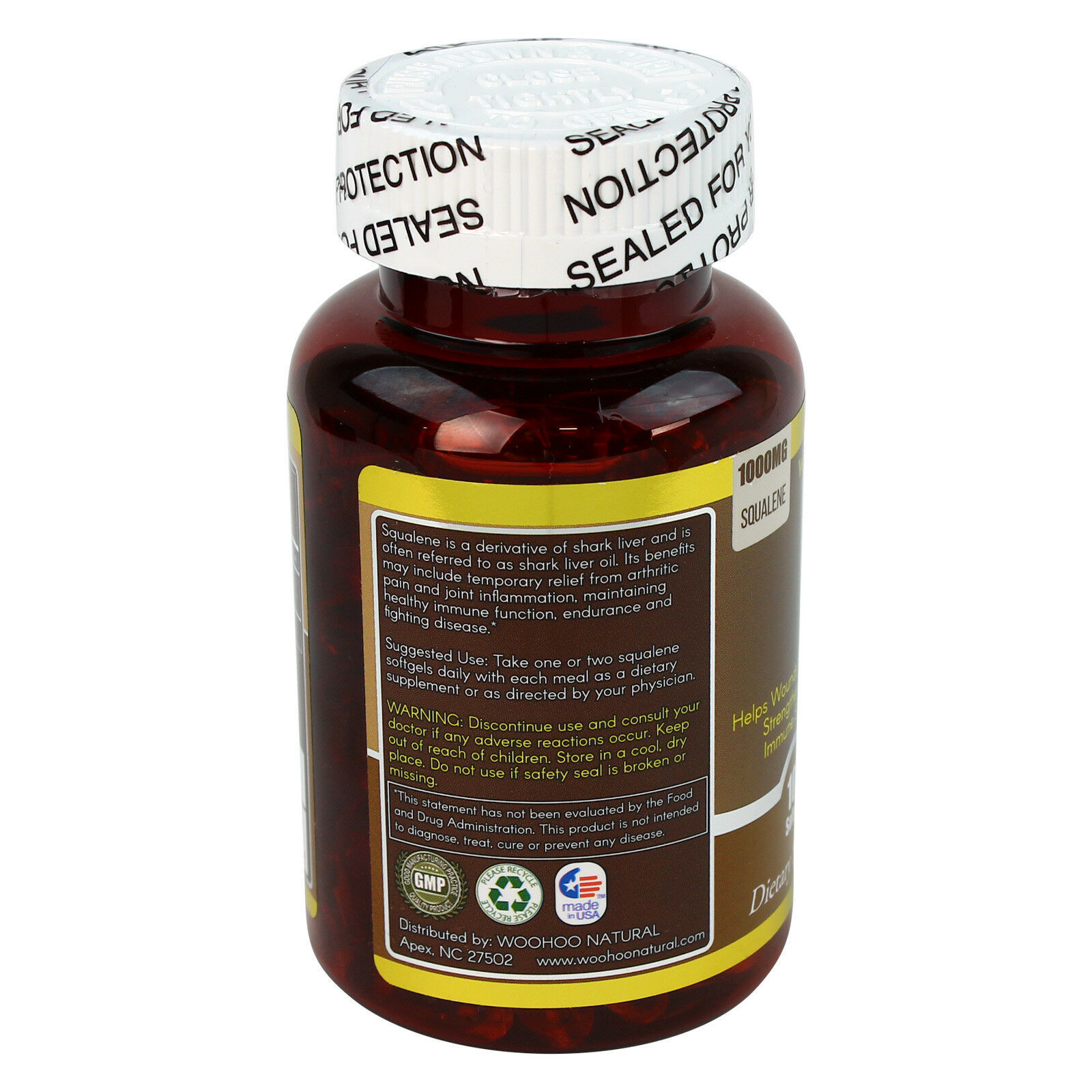 3 x Golden Squalene 1000 mg 100 Softgels