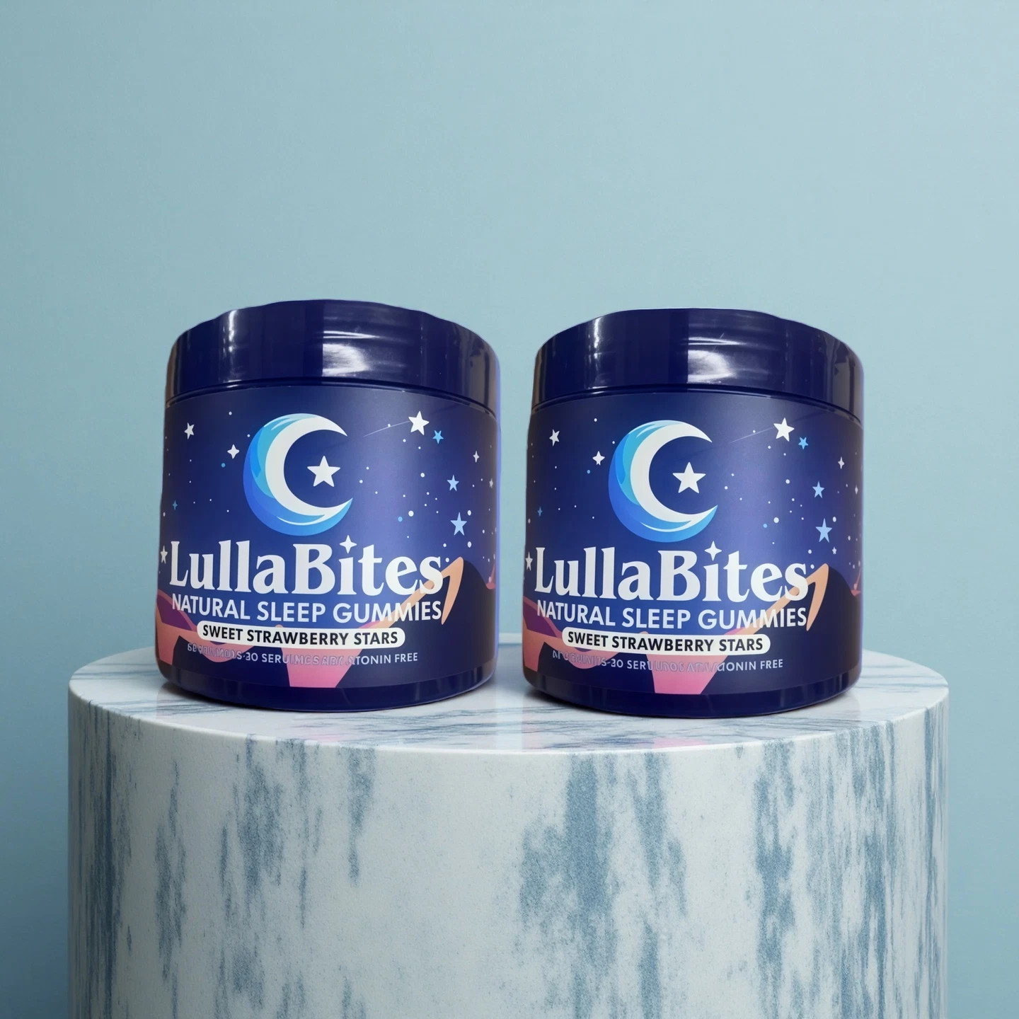 LullaBites Natural Sleep Gummies Strawberry Flavor