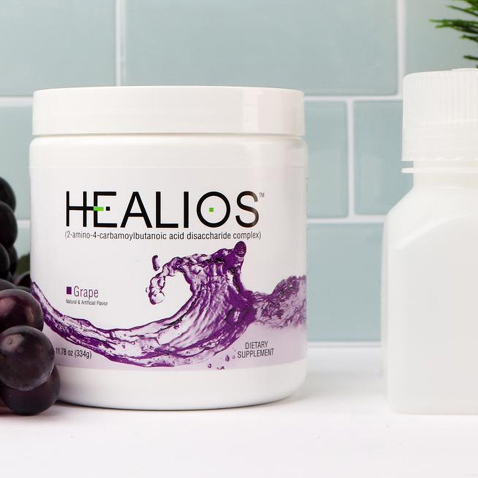 Healios Oral Health Supplement Powder for Mouth Sores & Mucositis – Grape Flavor