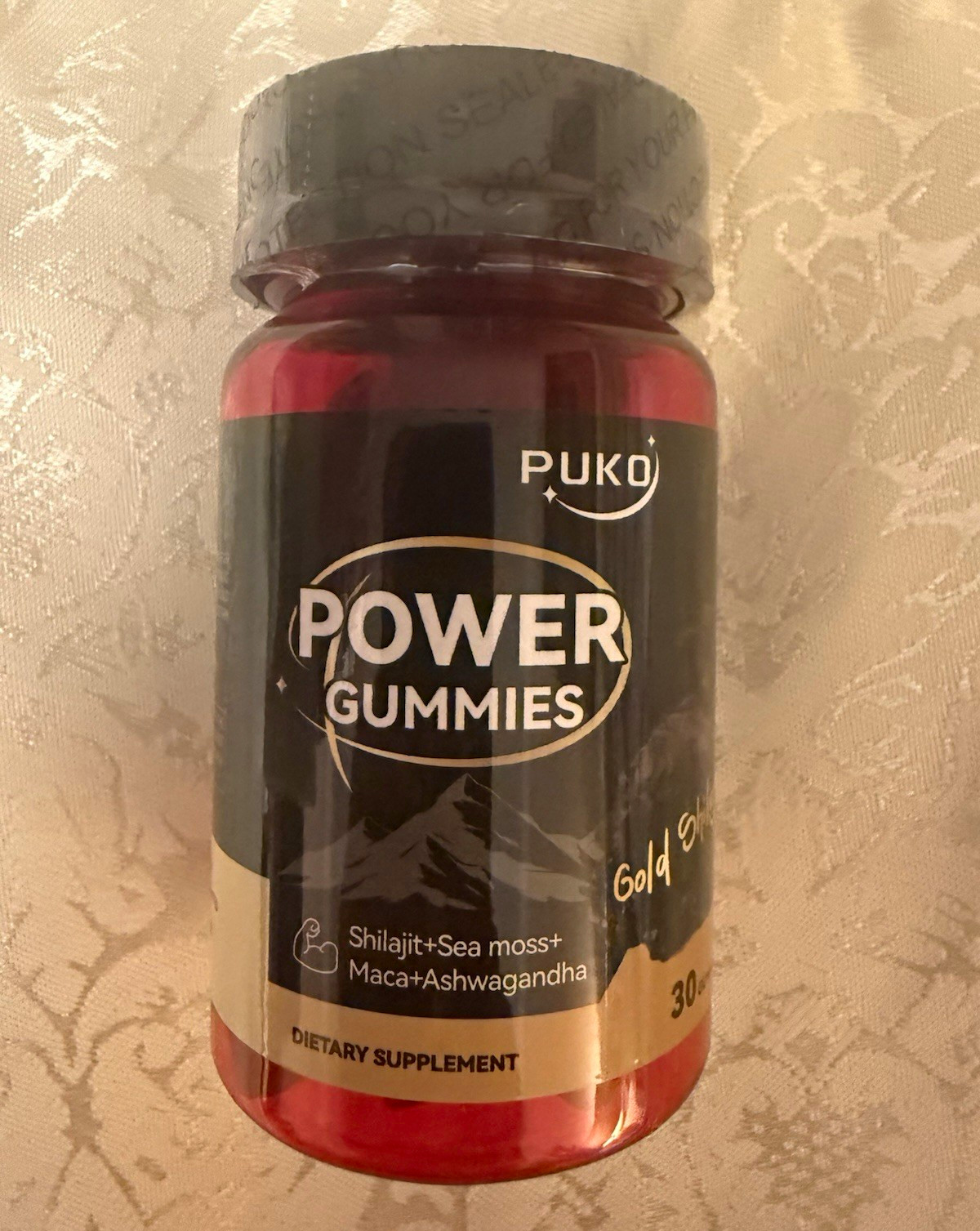 PUKO Power Gummies Dietary Supplement Shilajit Sea Moss Maca Ashwagandha 30