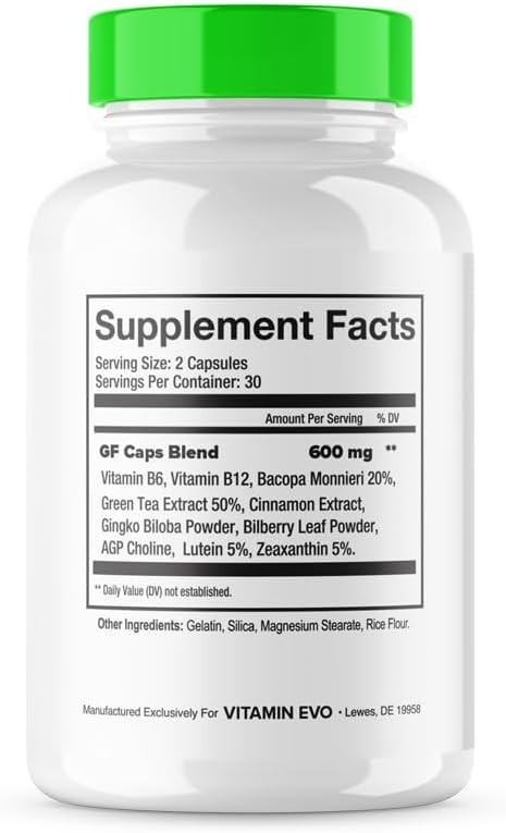 (5 Pack) GF Caps Capsules, Official GF Caps Advanced Blood Formula Support 300ct