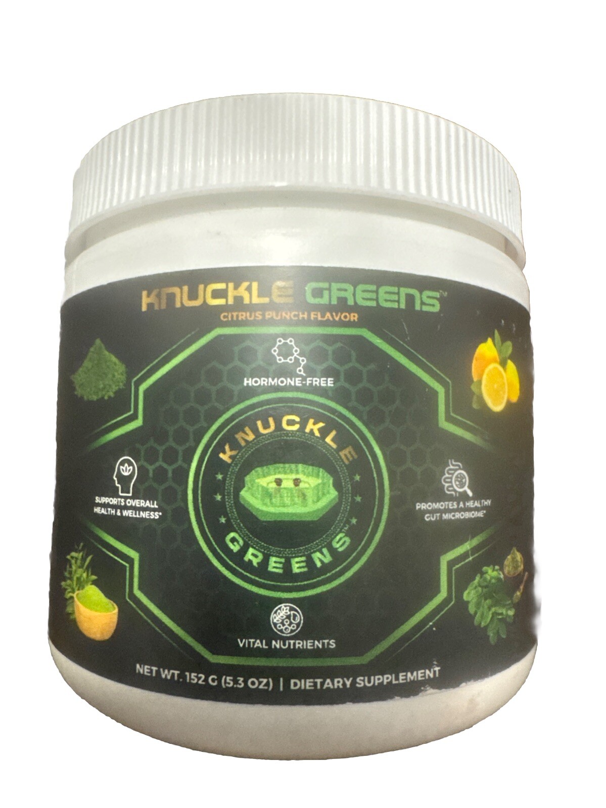 Knuckle Greens Powder Essential Vitamins & Nutrients/Citrus Punch /5.3 oz 04/28
