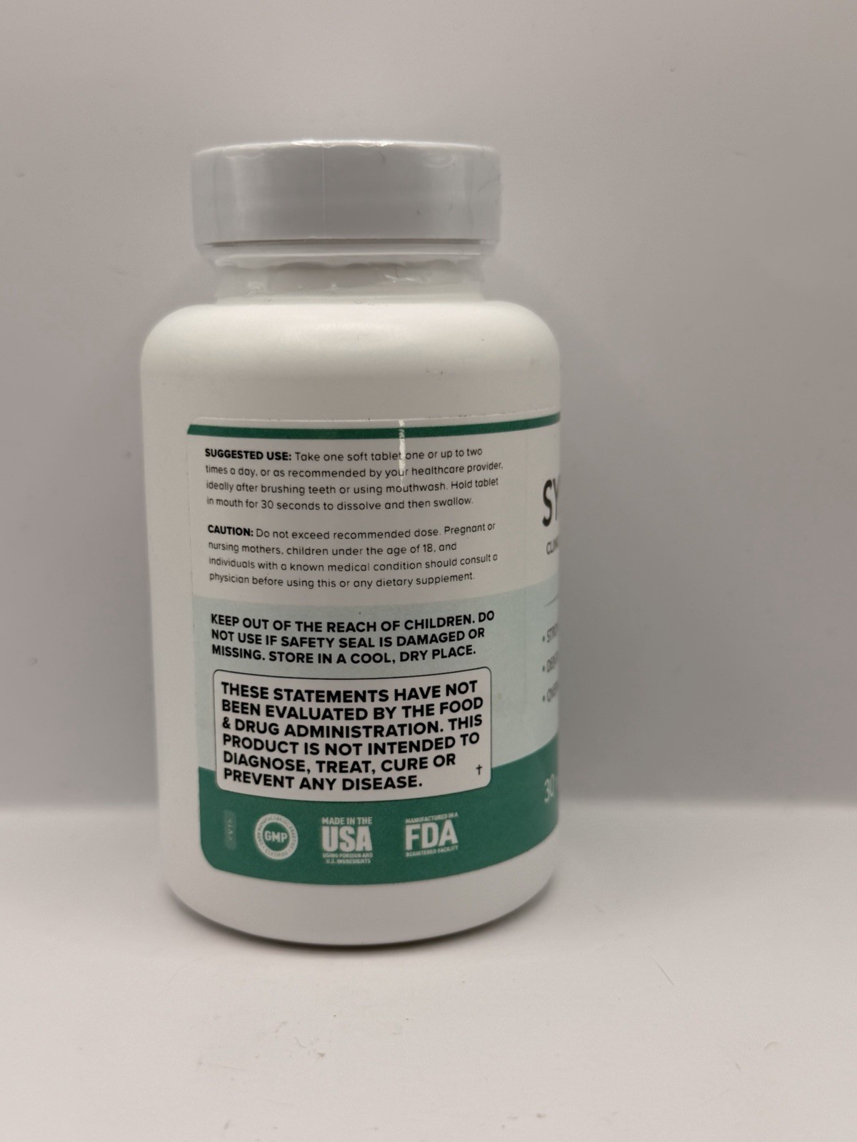 SynaDentix Dental Microbiome Support Strong Teeth & Gums 30 Tablets