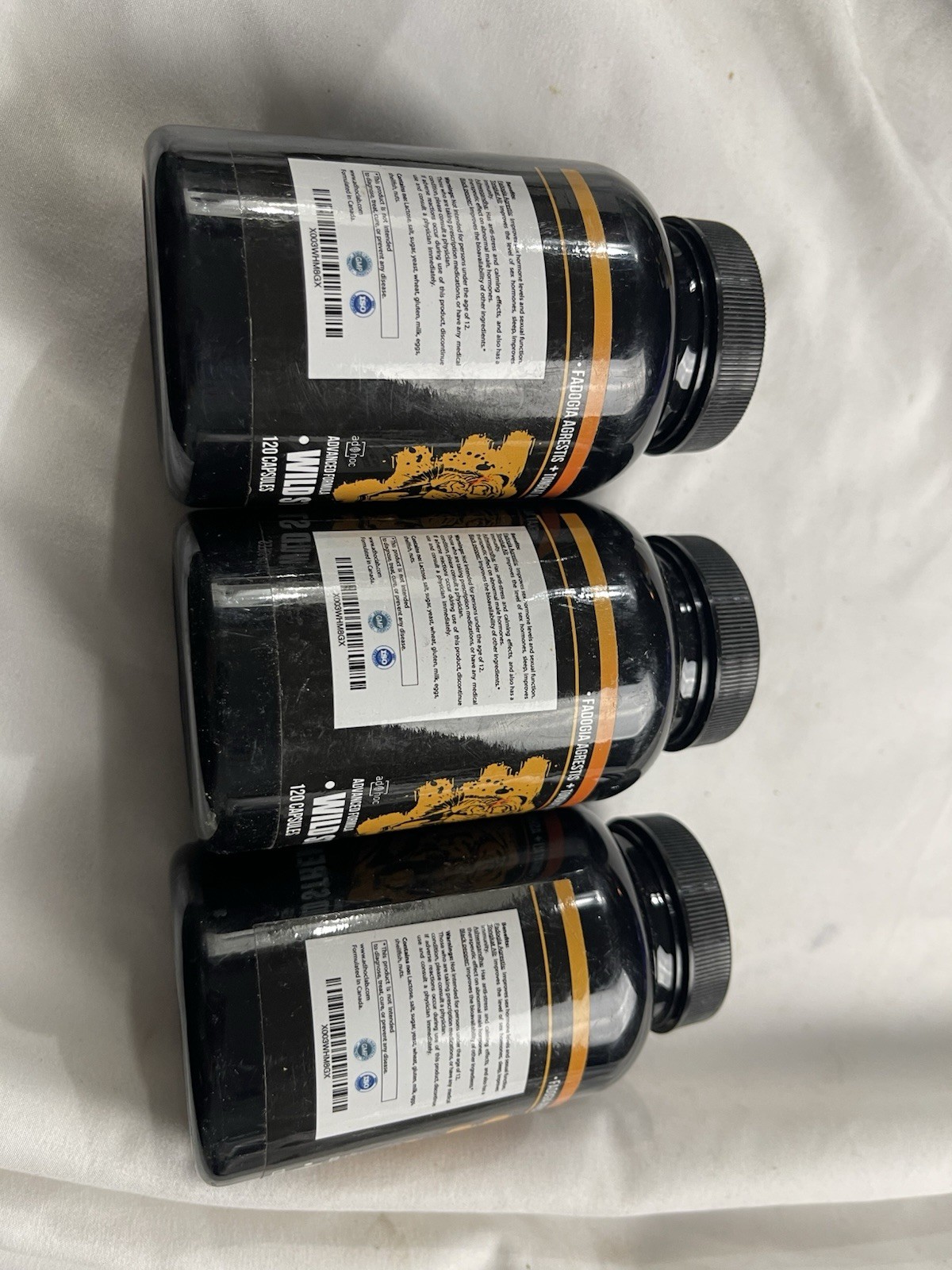 3 – Adhoc Lab Advanced Formula Wild Strength Fadogia Agrestis 120 Caps Each