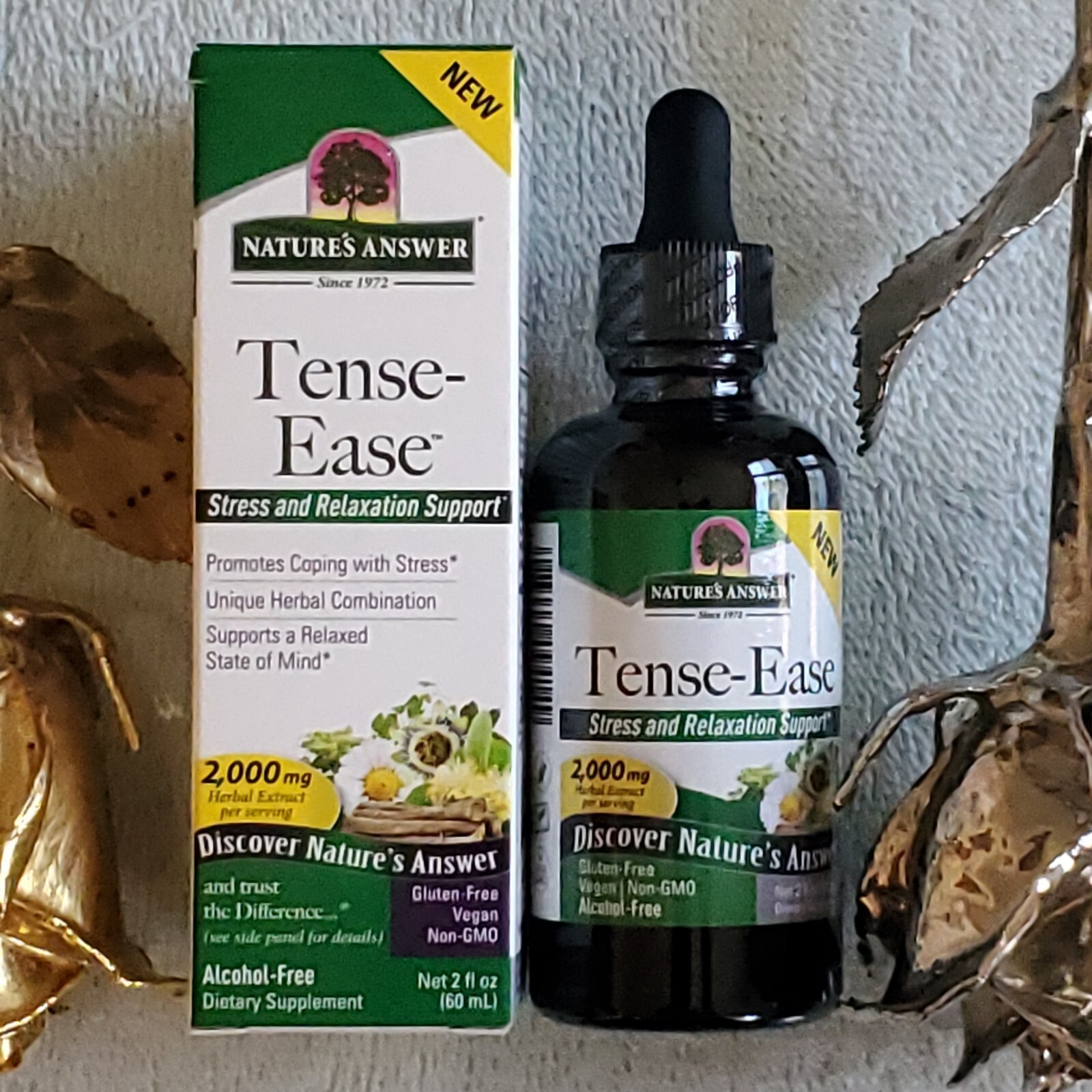 Nature’s Answer Tense-Ease Stress & Relaxation Support 2 fl. oz Exp:8/2025