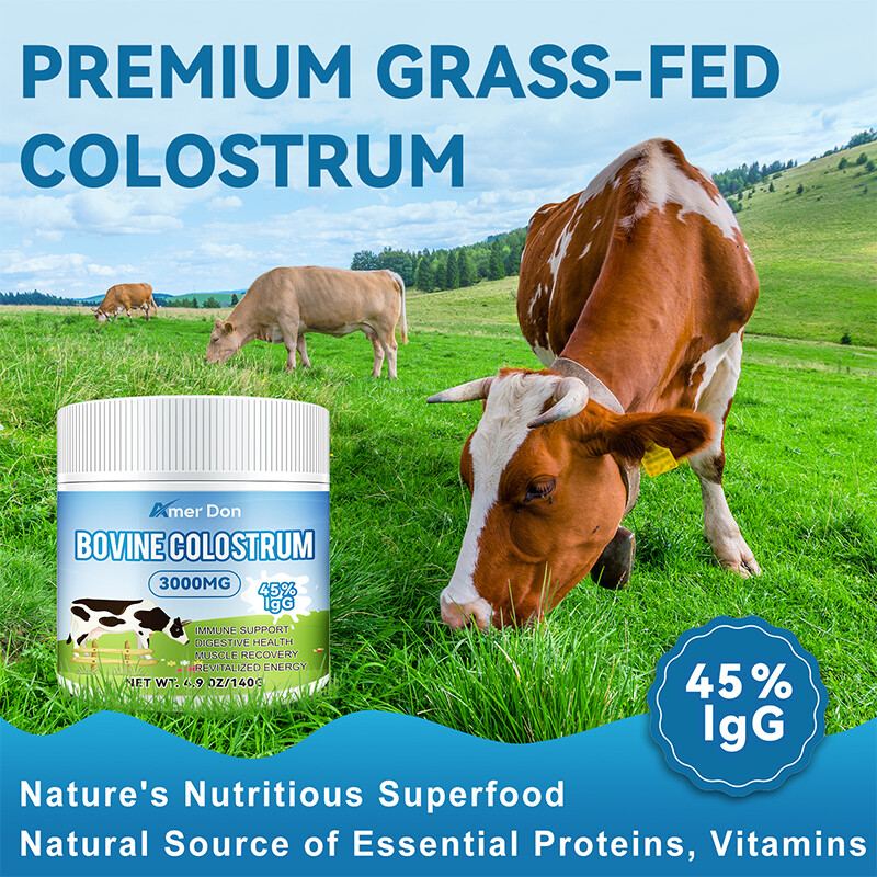 Bovine Colostrum Supplement ,C Lactoferrin,Healthy Immune Response: 45% IgG