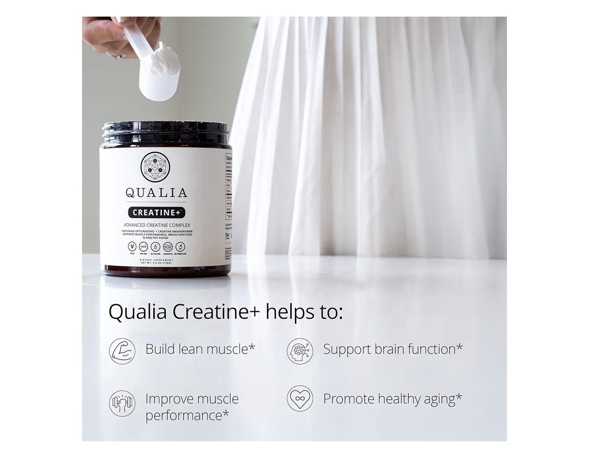 Qualia Creatine+ Advanced Creatine Complex Muscle Performance Health Aging 4.6oz