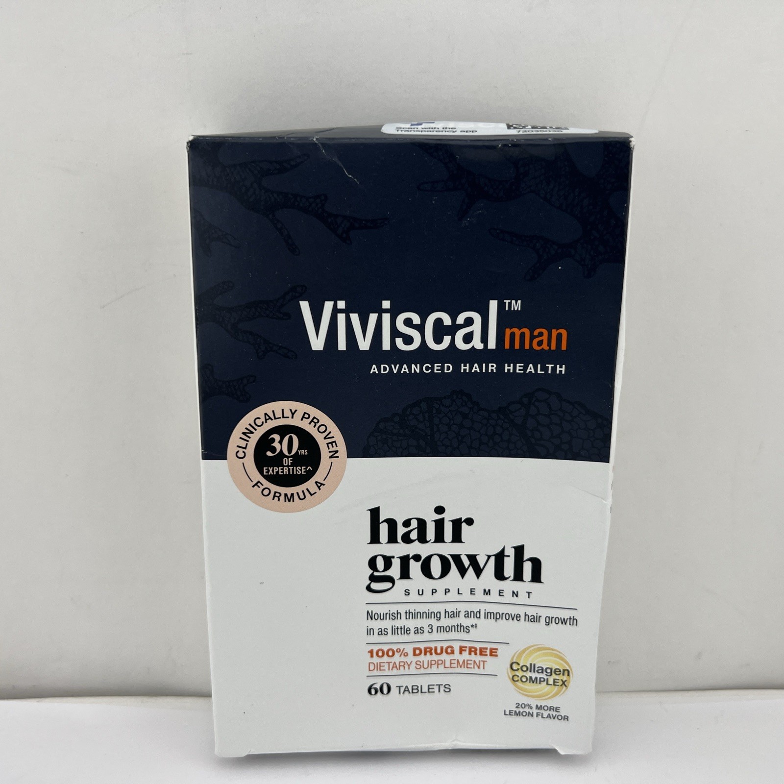 Viviscal MAN Advanced Hair Health, Hair Growth Supplement, 60 Tablets -FREE SHIP
