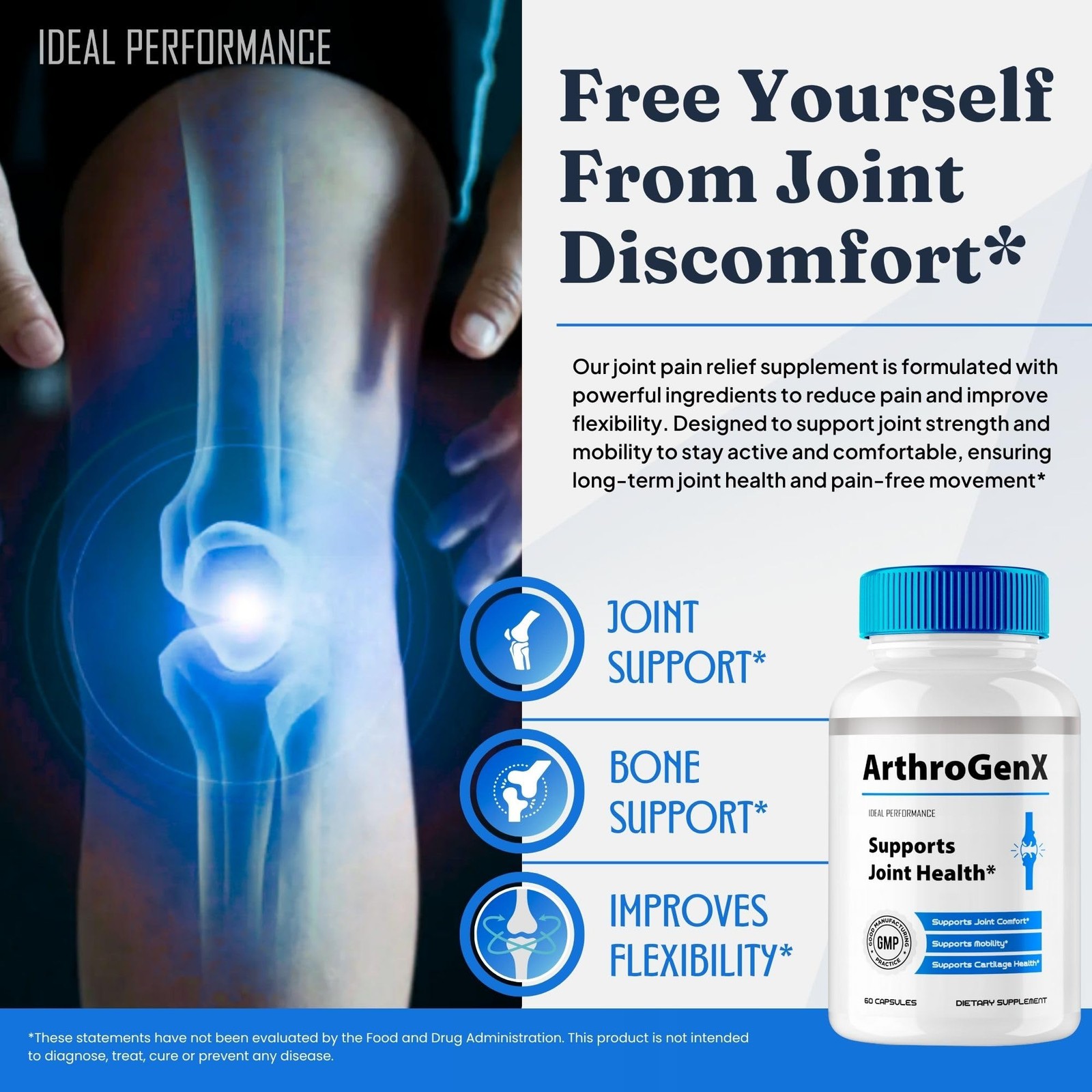 Arthro Gen X Arthrogenx Joint Supplement Supplement – 120 Capsules (2 Pack)